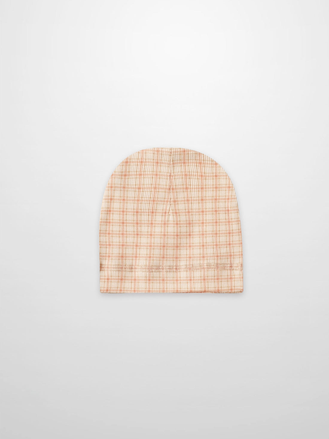 Oatmeal Grid Hat - Pink