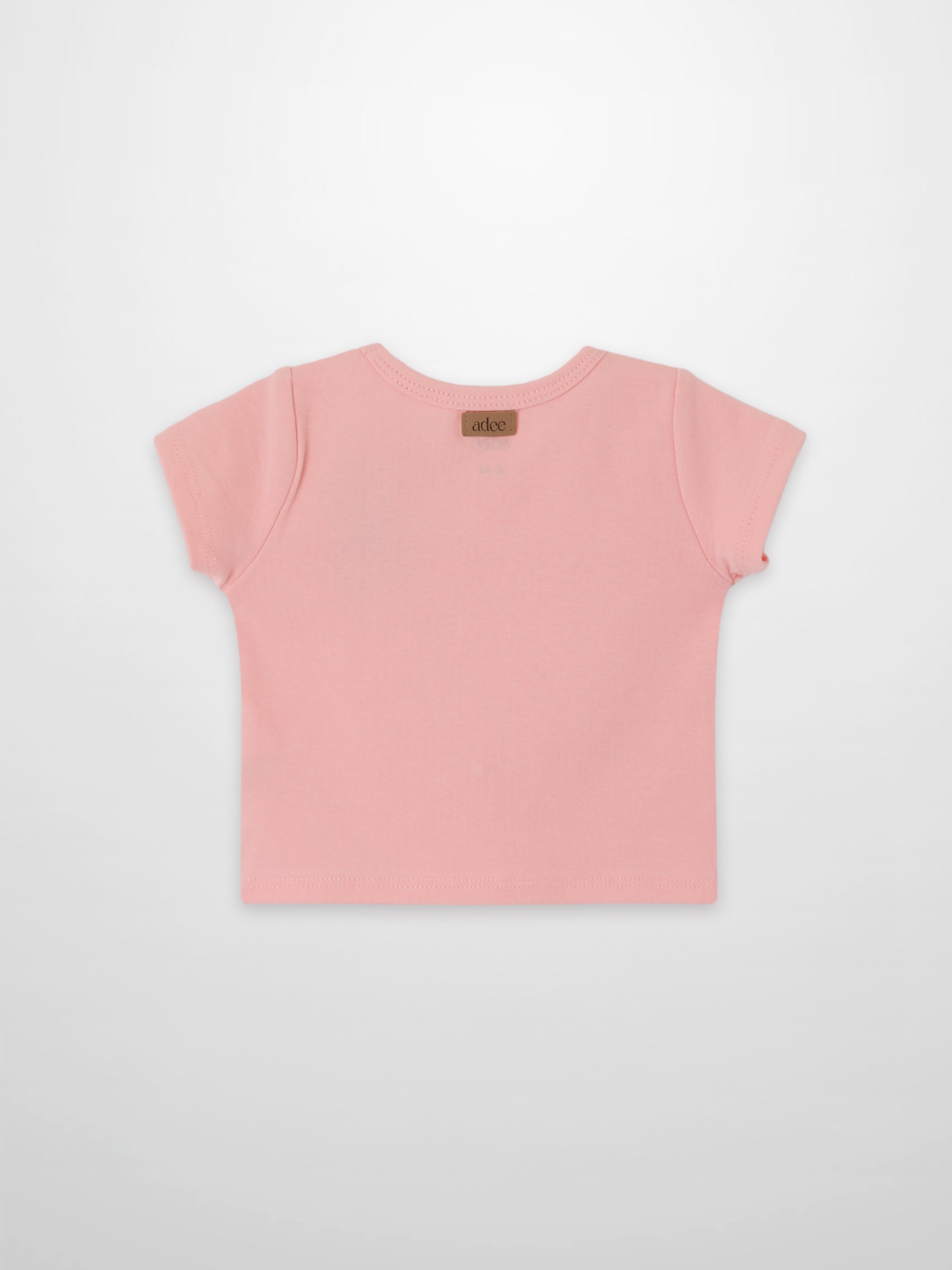 Short Sleeve Emblem T-shirt - Light Pink