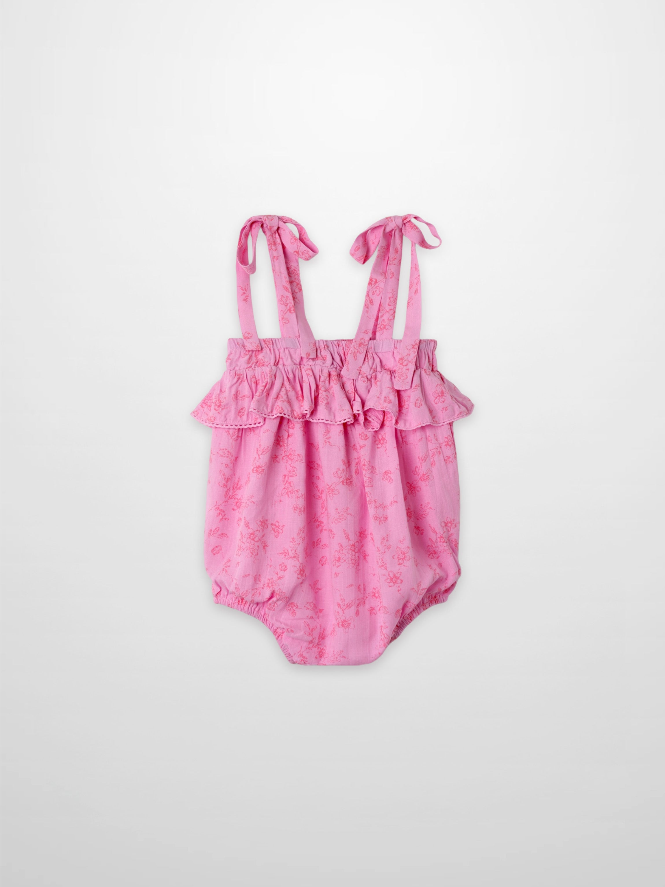 Pink Flower Romper