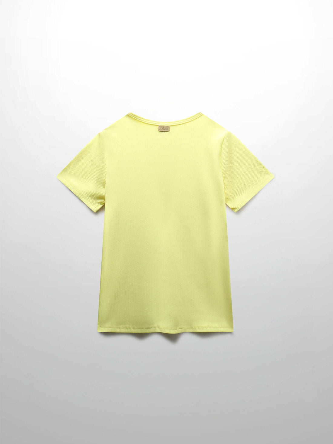 Yellow Ribbed T-Shirt