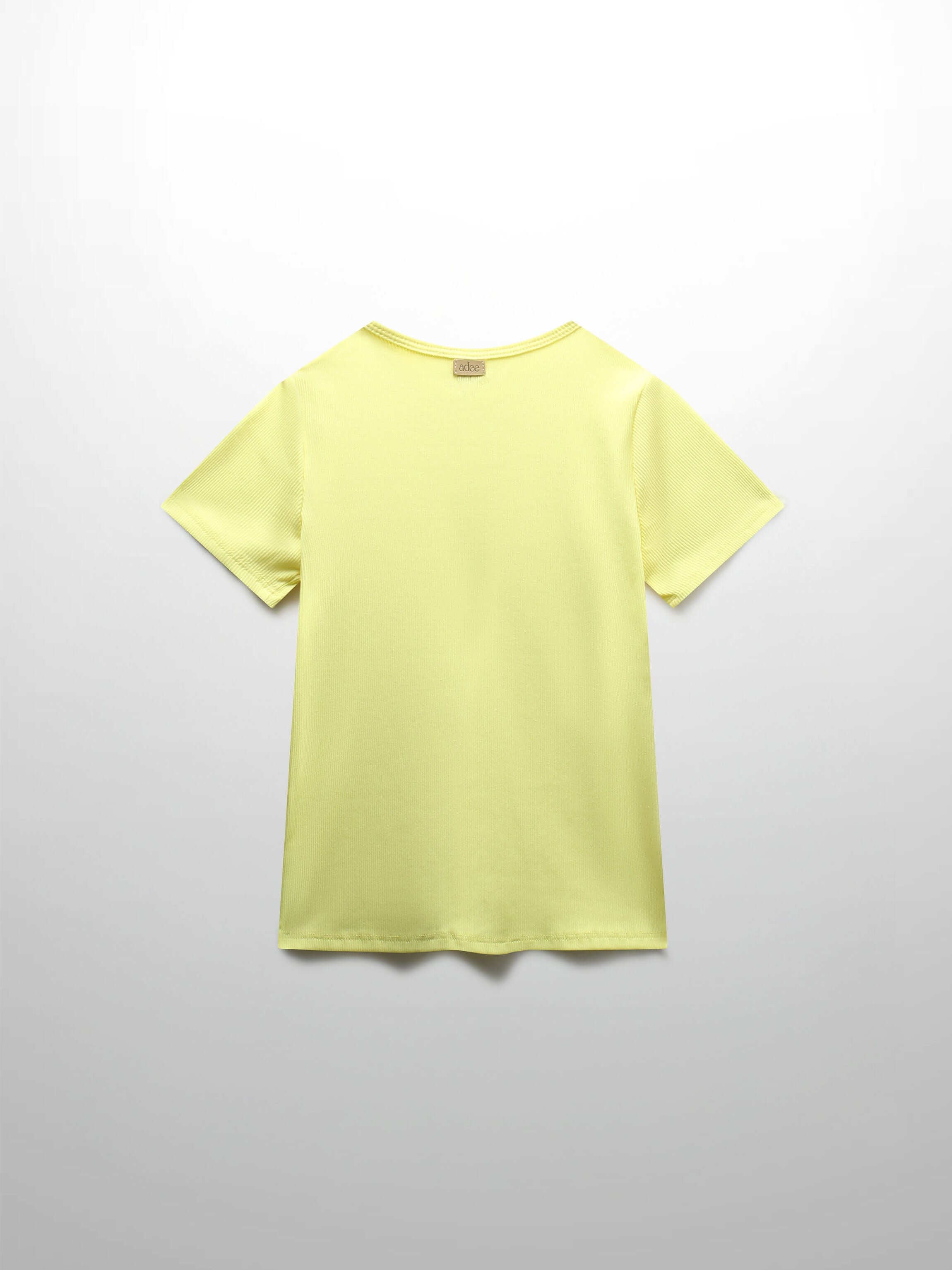 Yellow Ribbed T-Shirt