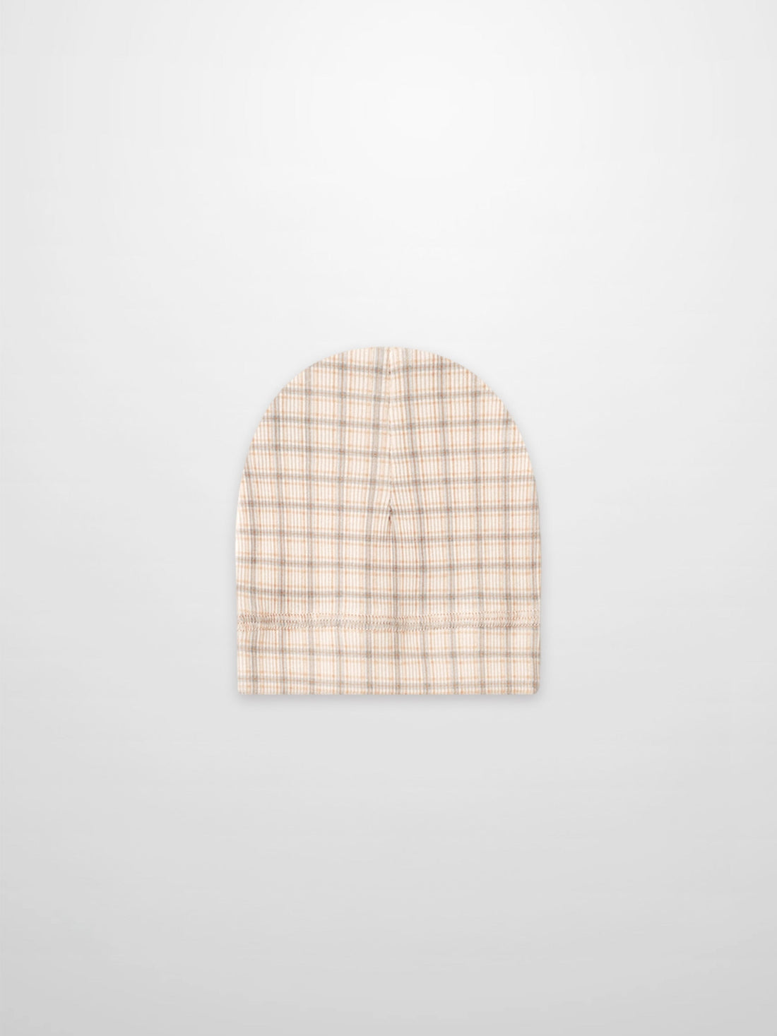Oatmeal Grid Hat - Blue