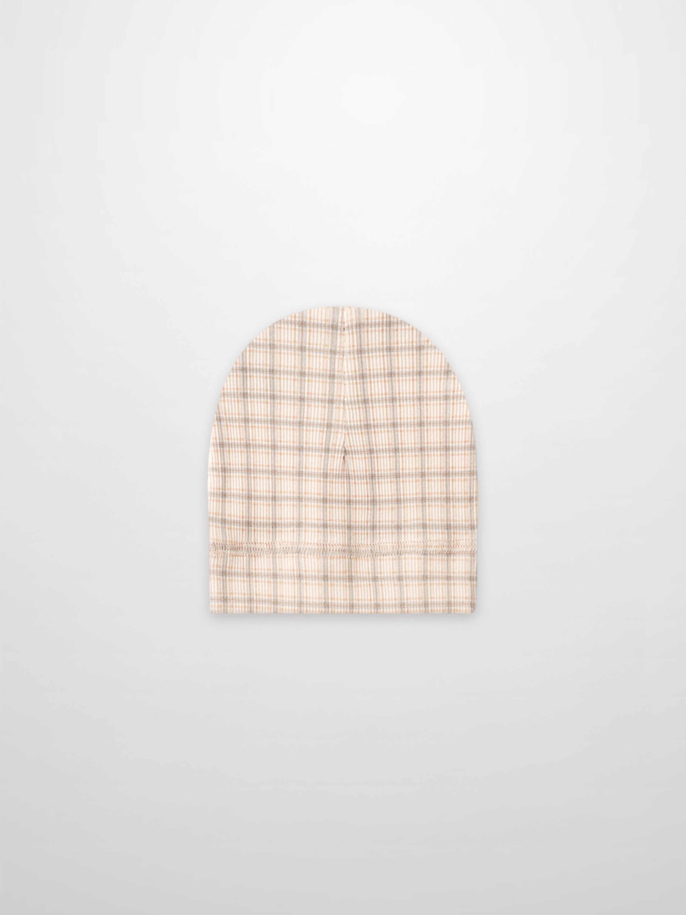 Oatmeal Grid Hat - Blue