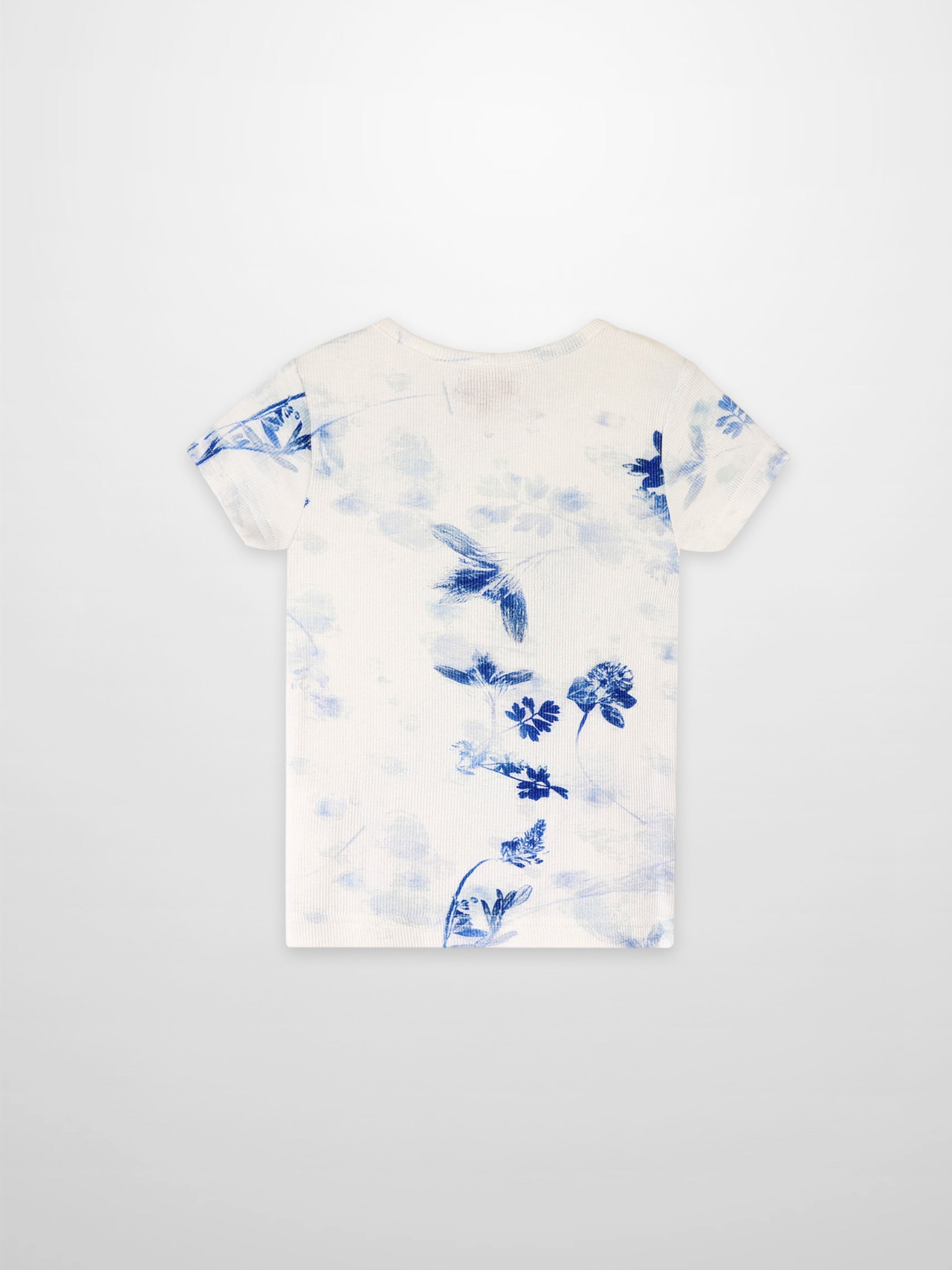 Blue Flower T-Shirt - Short Sleeve