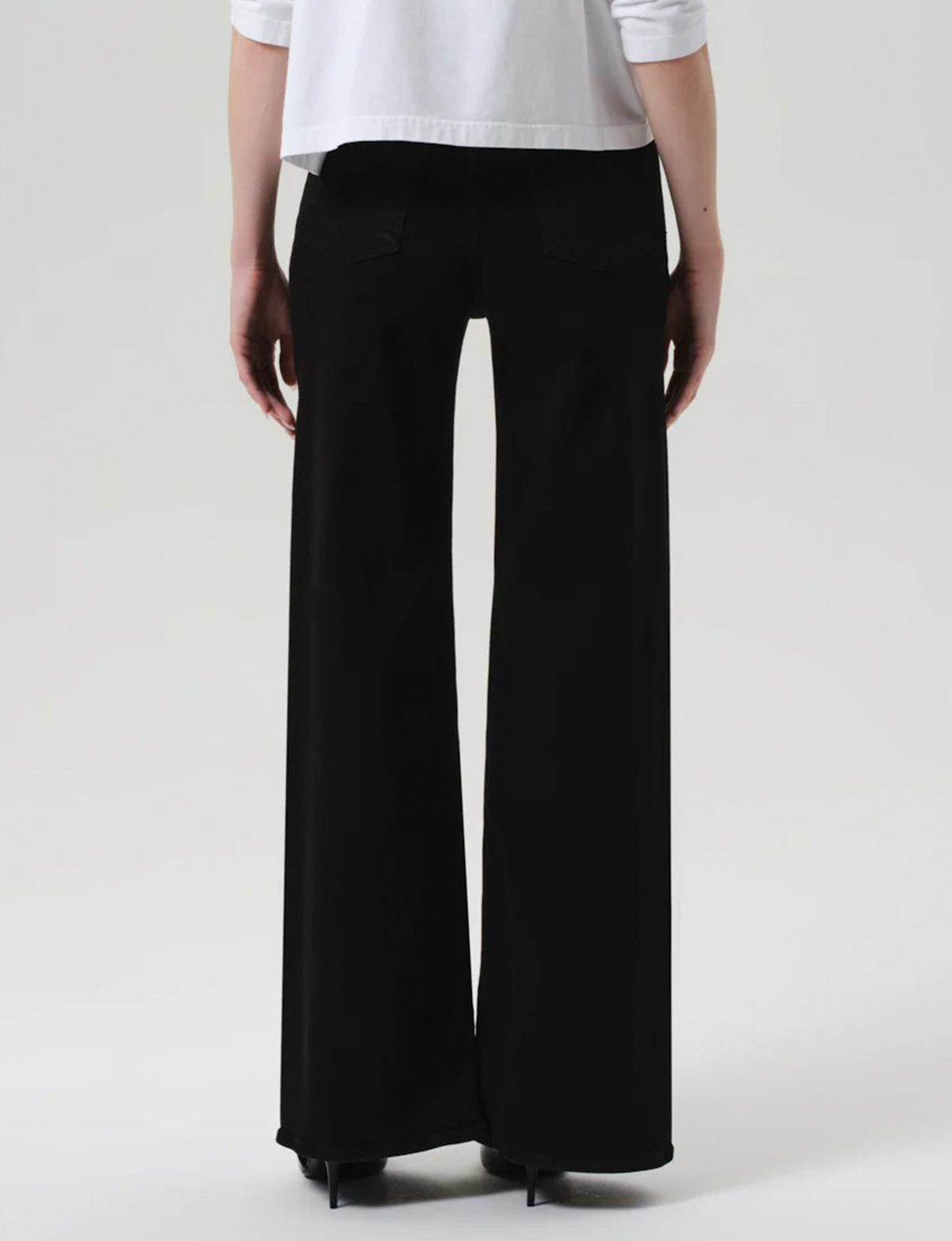 Lyra Long Wide Leg, Plush Black