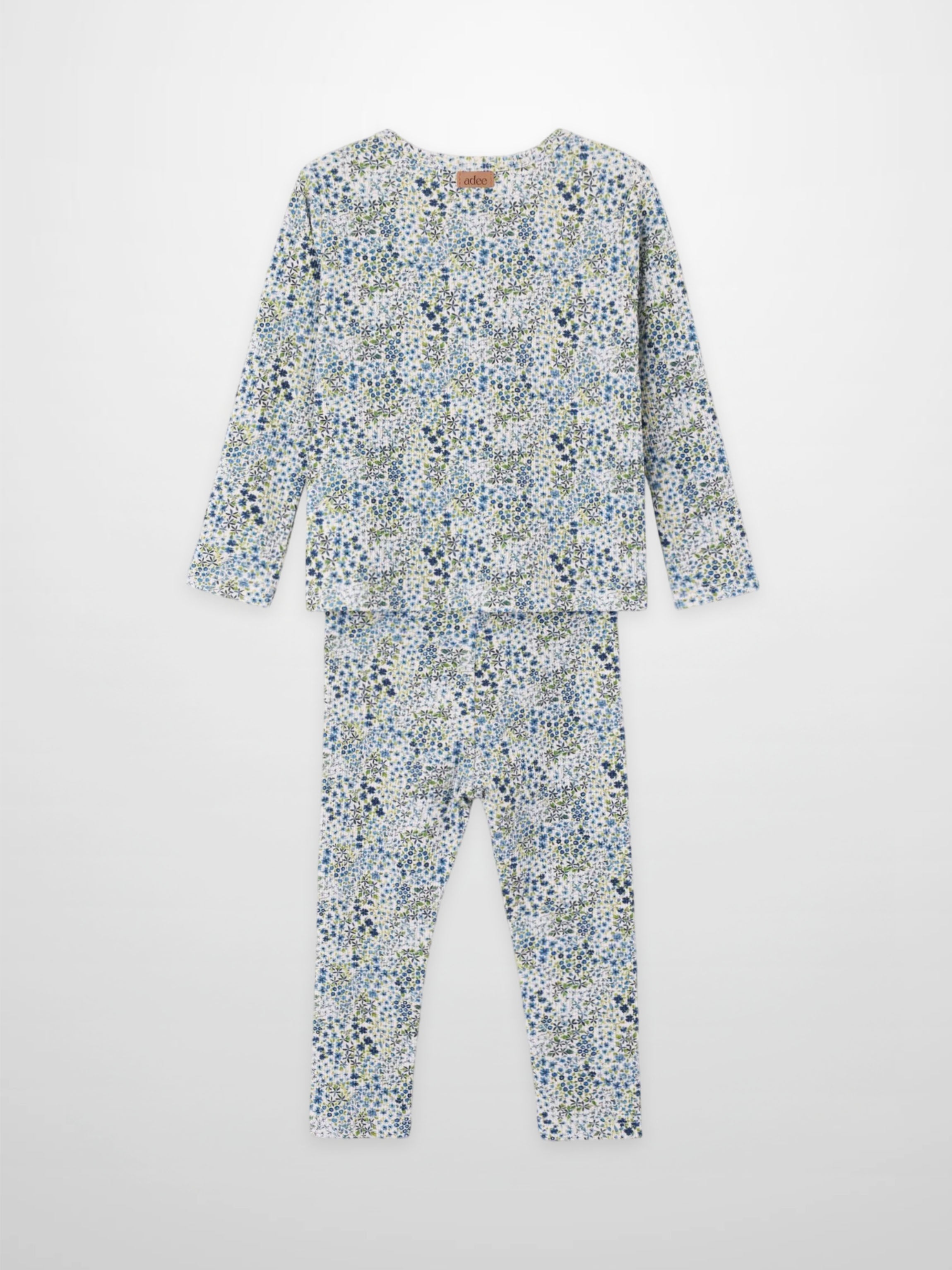 Blue Floral Pajamas