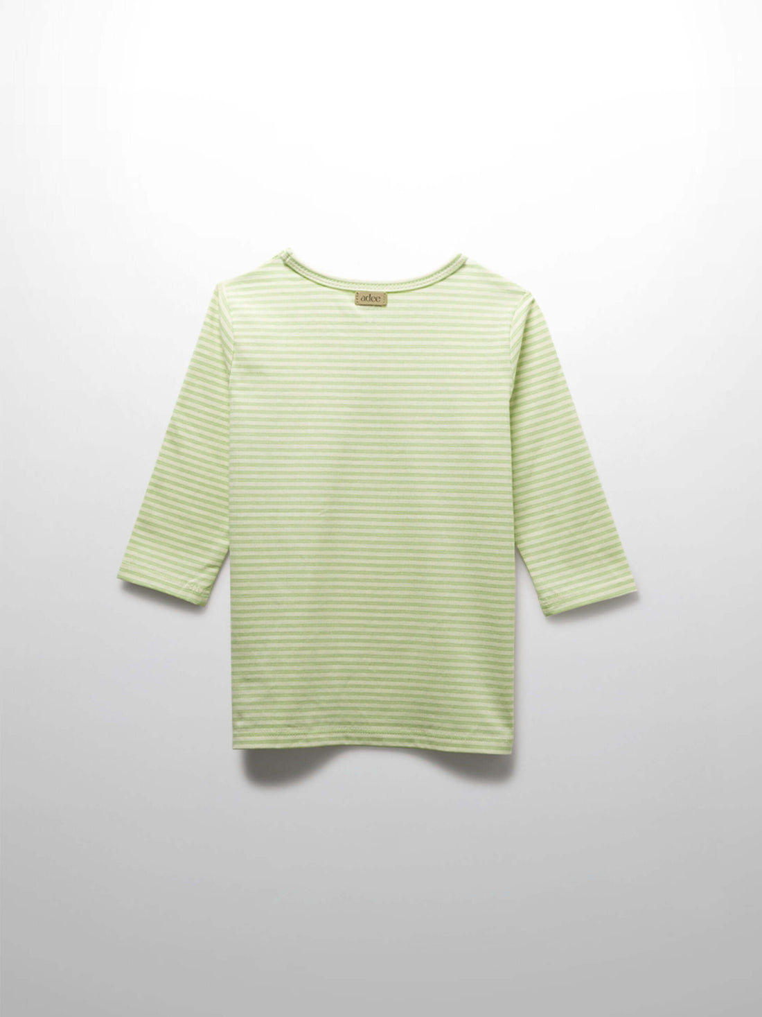 Yellow Striped 3/4 Sleeve T-Shirt