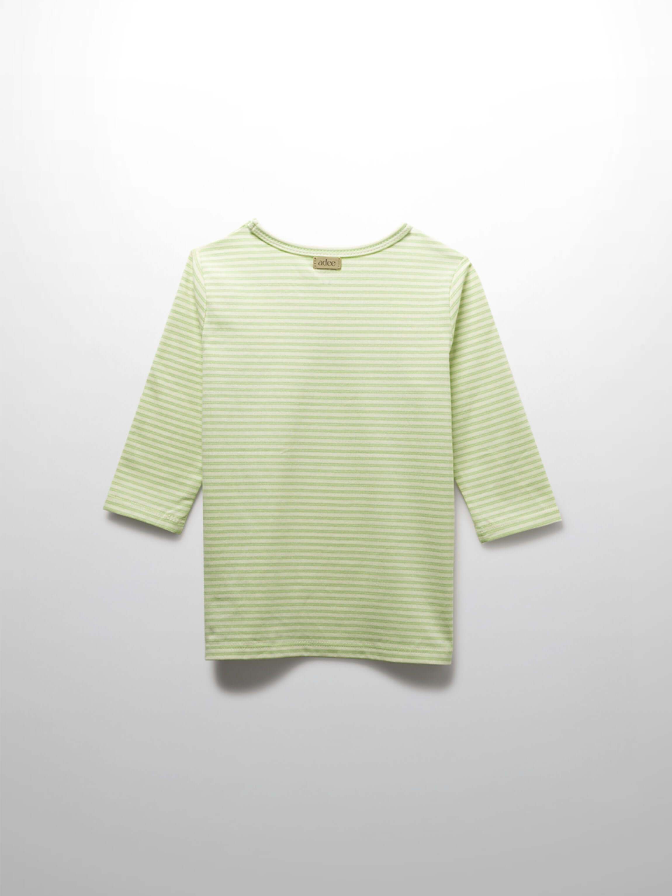 Yellow Striped 3/4 Sleeve T-Shirt