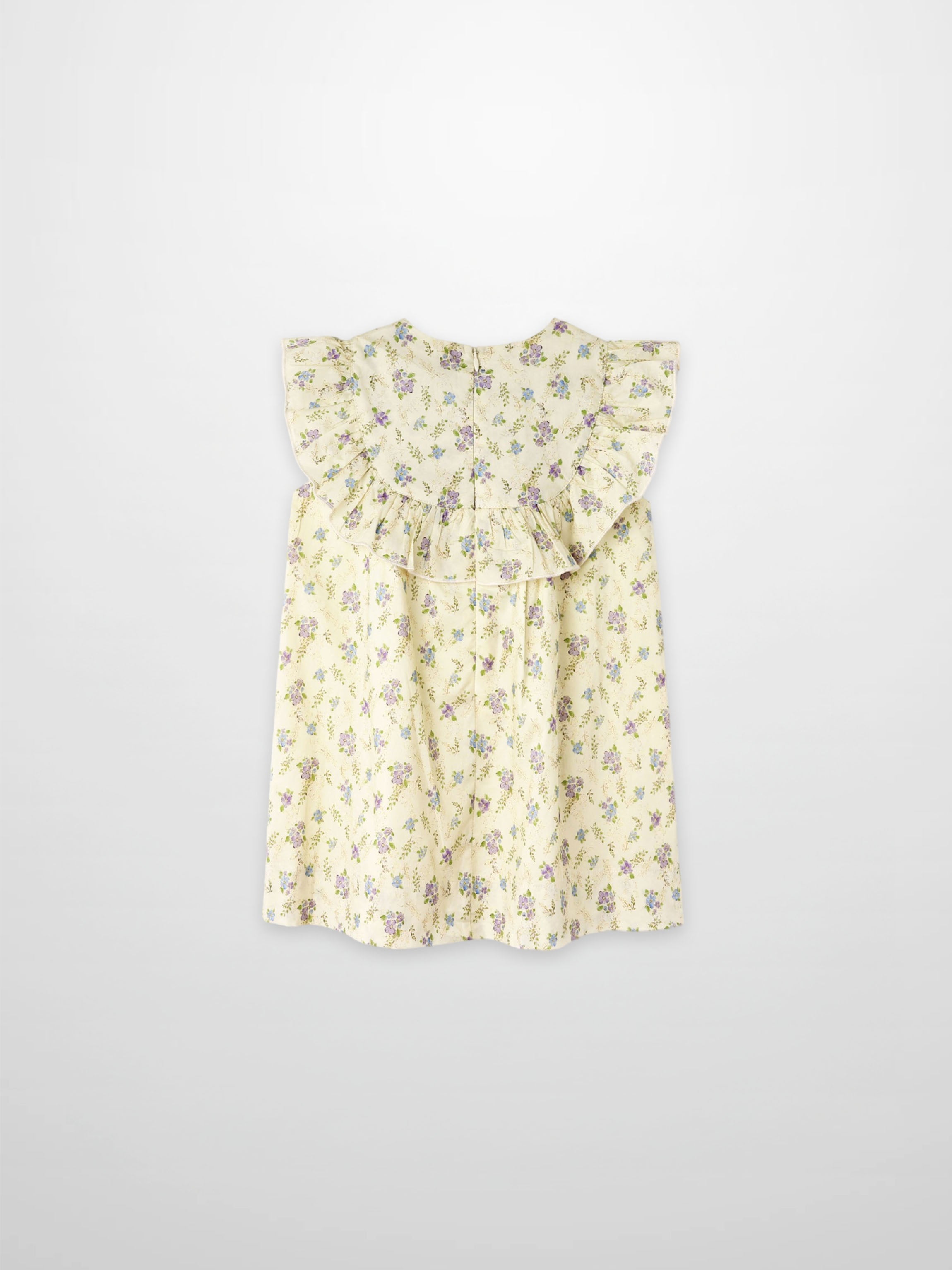 Ivory Flower Dress - Sleeveless