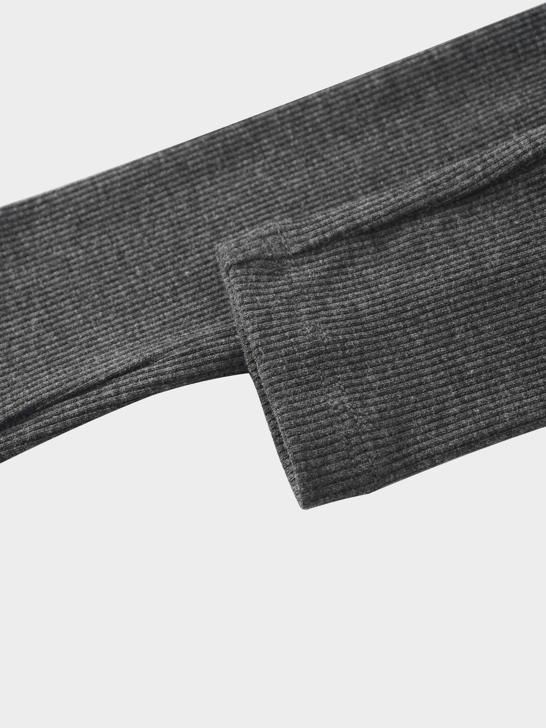 Ribbed Legging-Heather Grey