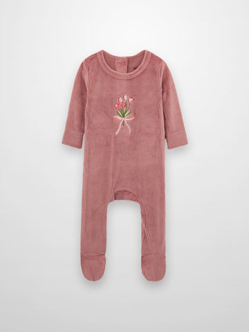Embroidered Bouquet Stretchy