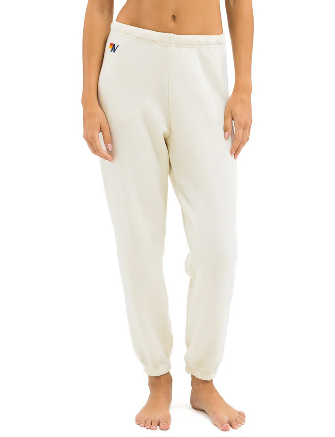 5 Stripe Sweatpants, Vintage White/White Grey