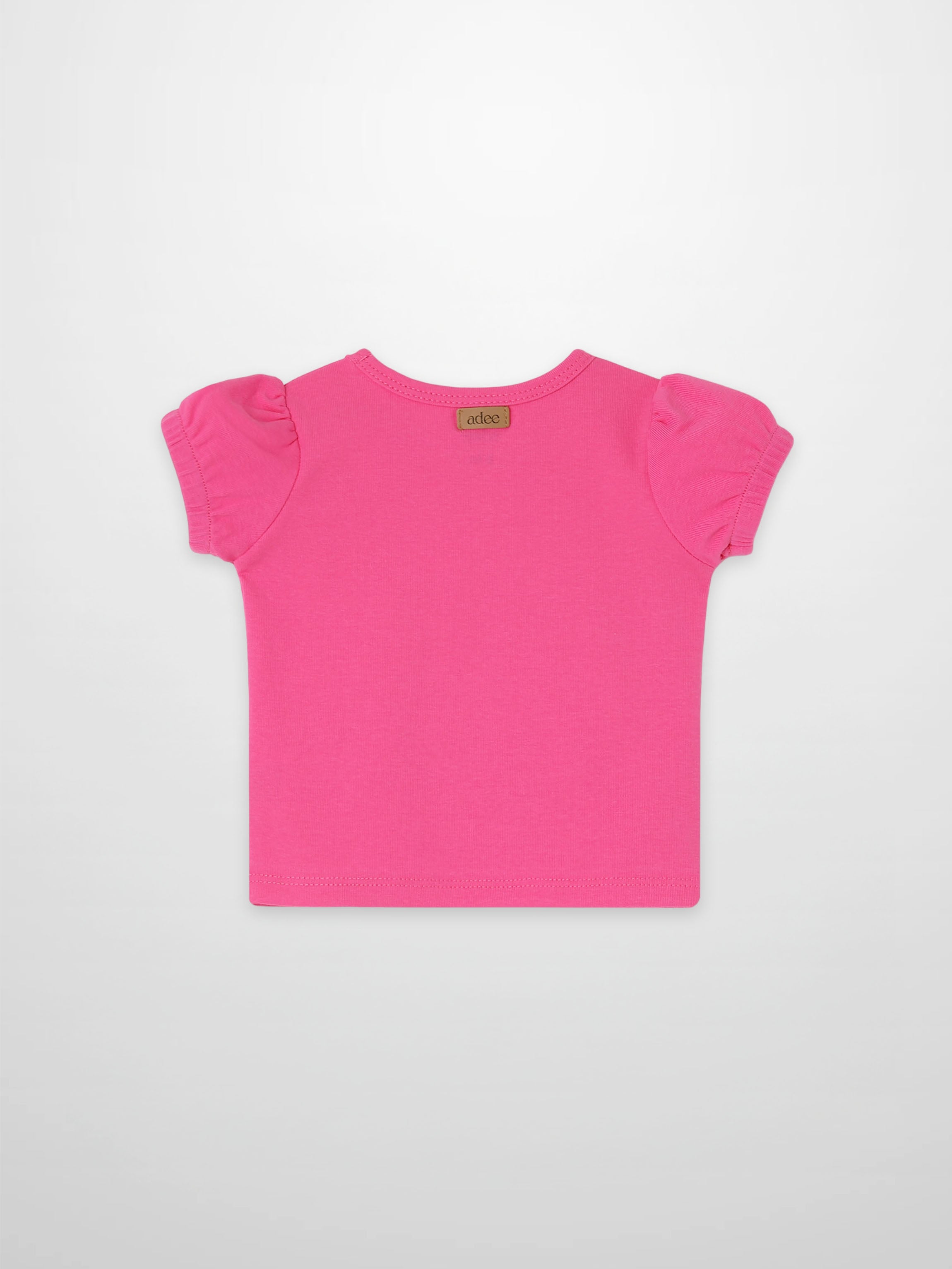 Short Sleeve Bubble T-Shirt - Pink