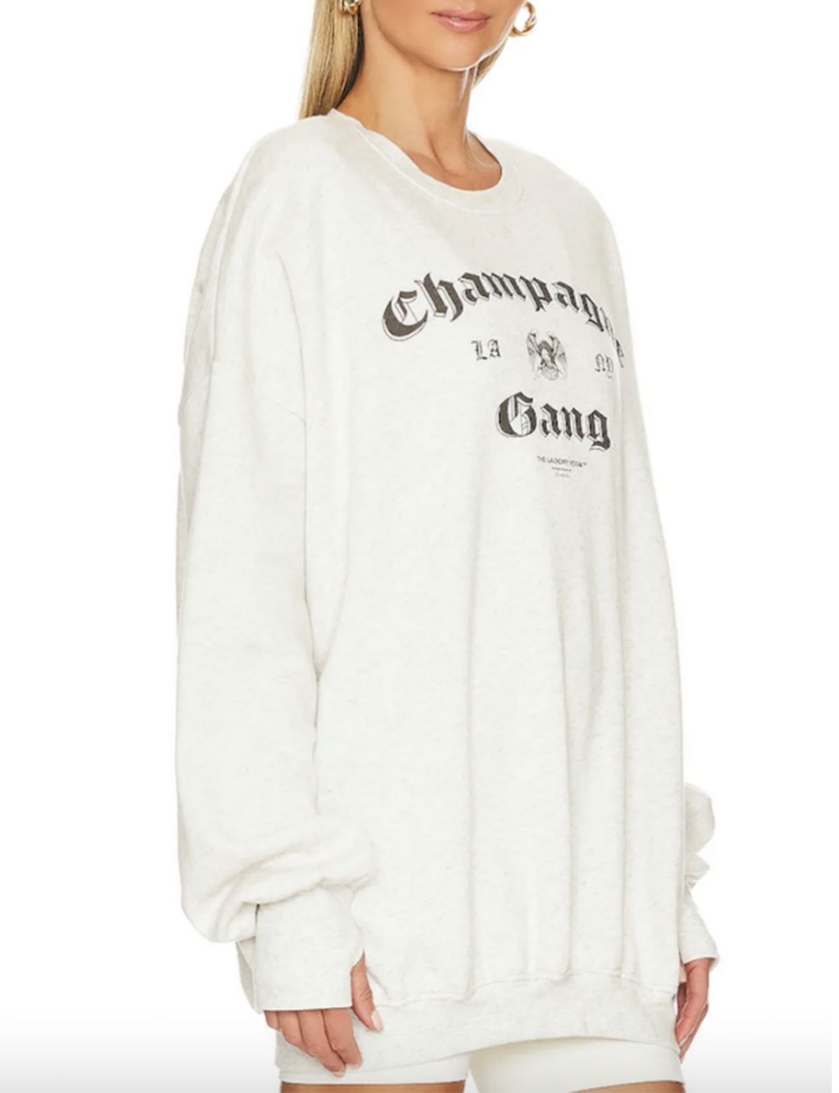 Champagne Gang Jumper, Pebble Heather