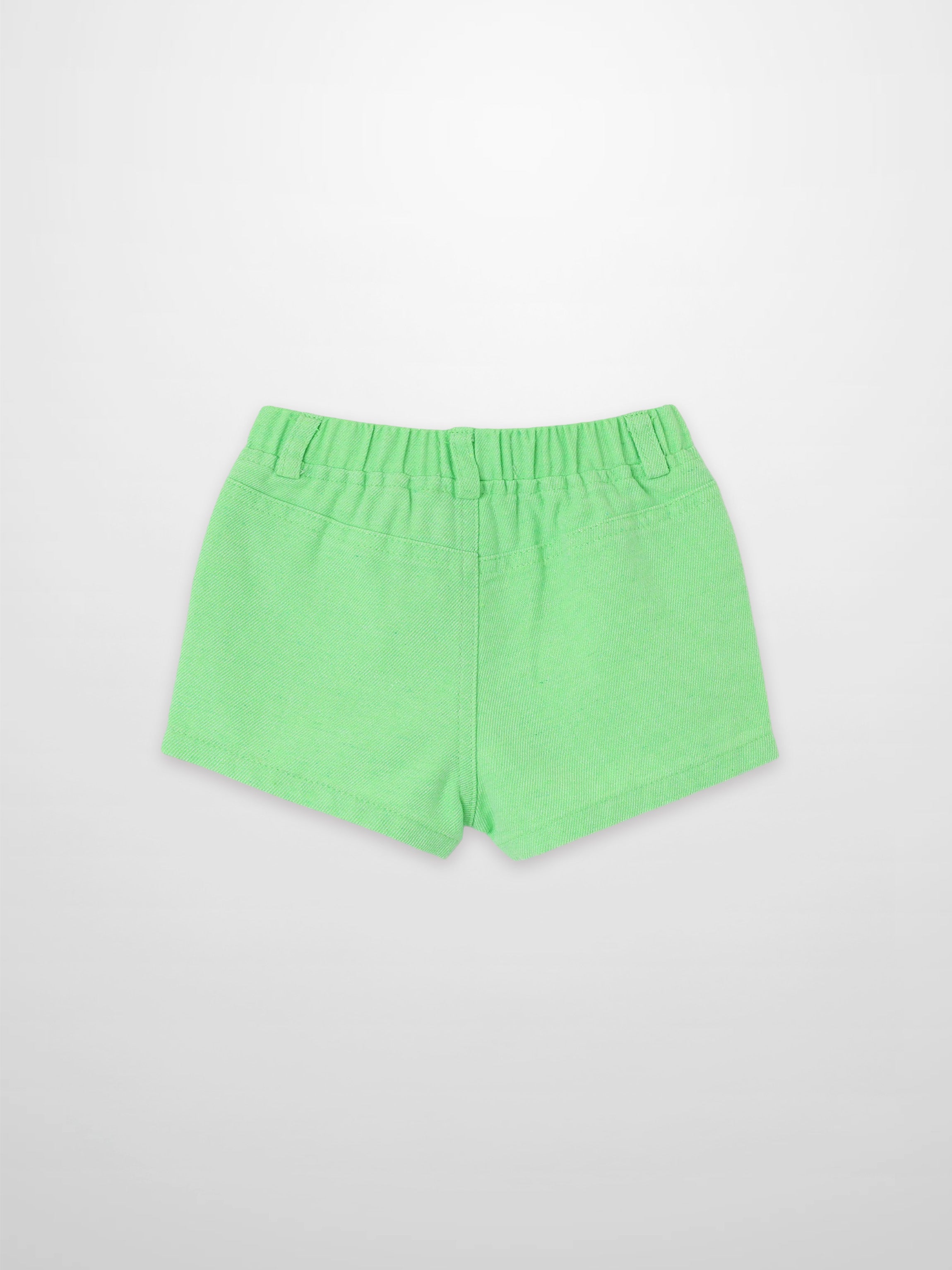 Denim Shorts - Neon Green