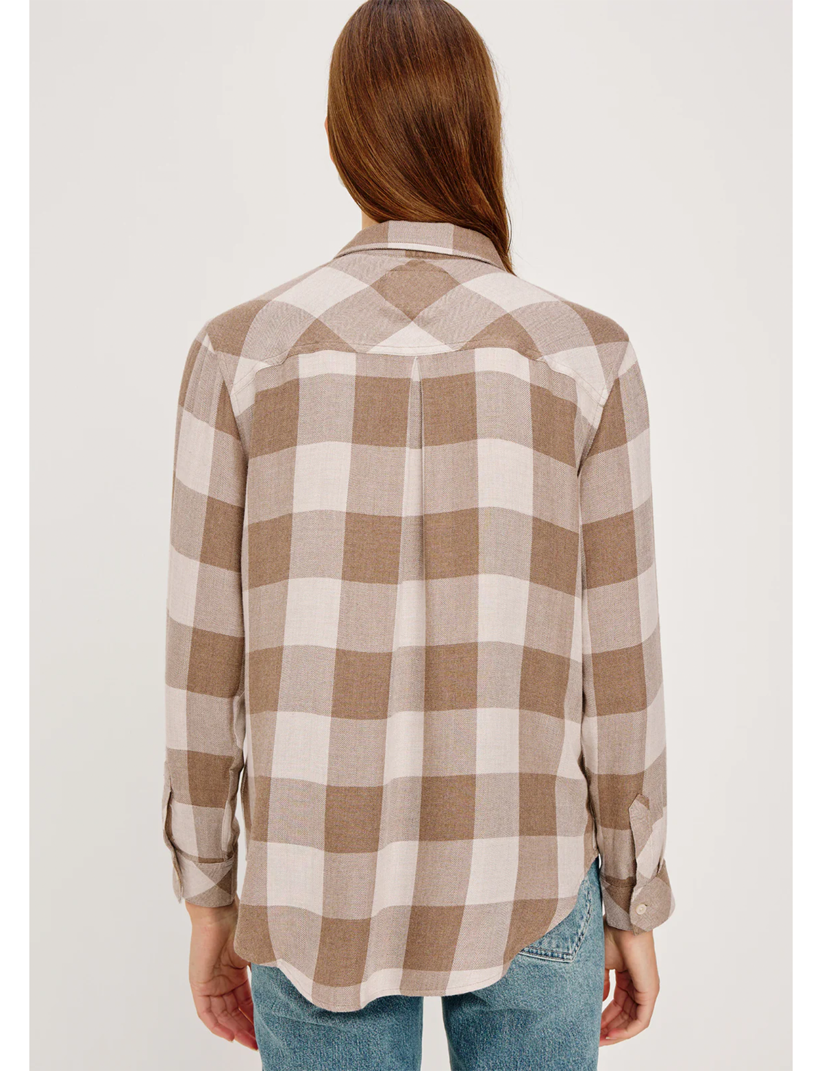 Hunter Plaid Flannel, Dove Brown