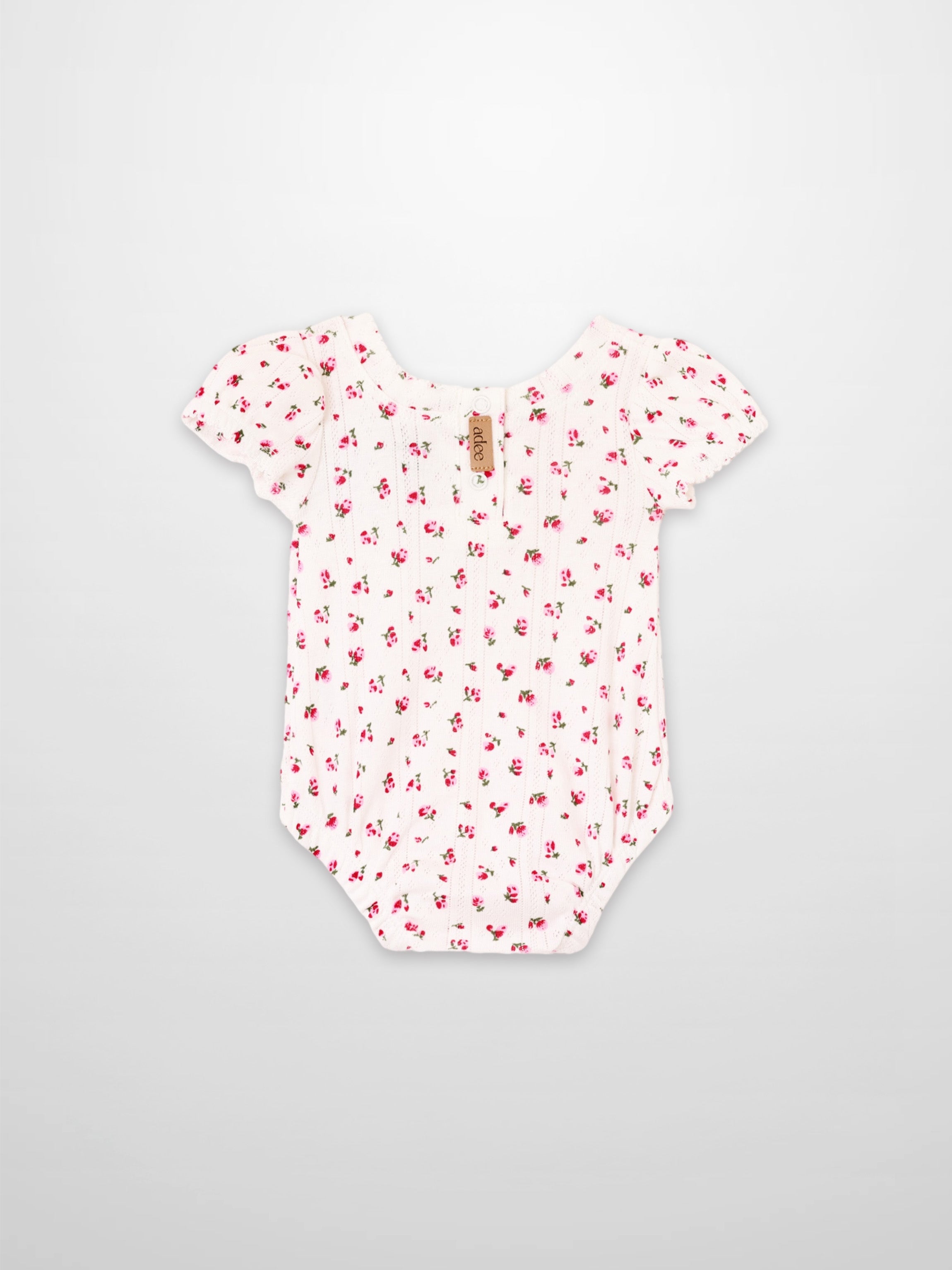 Pointelle Floral Romper