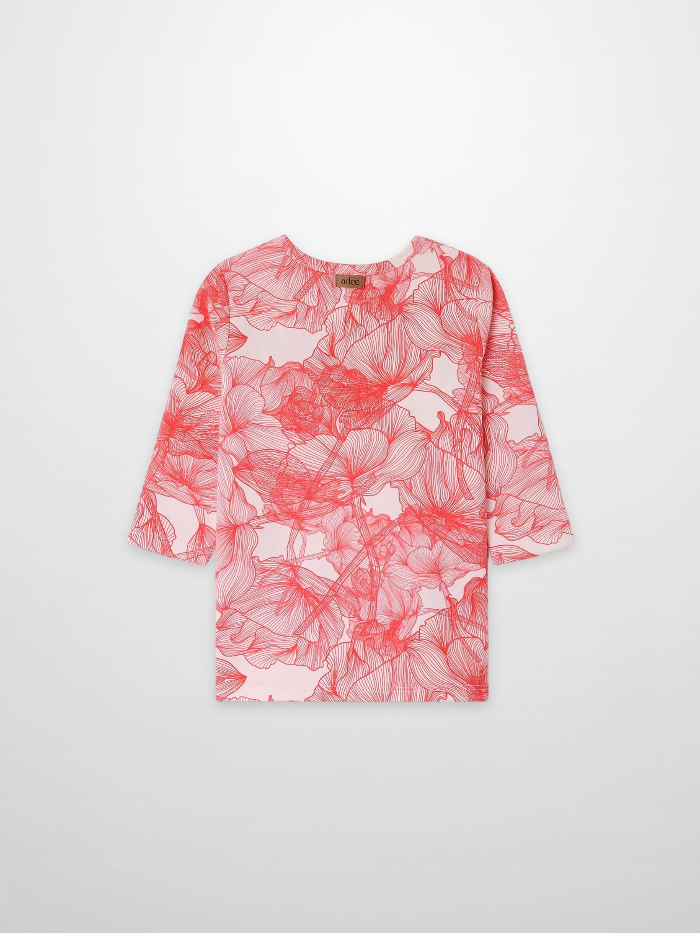 Pink Petal 3/4 Sleeve T-shirt