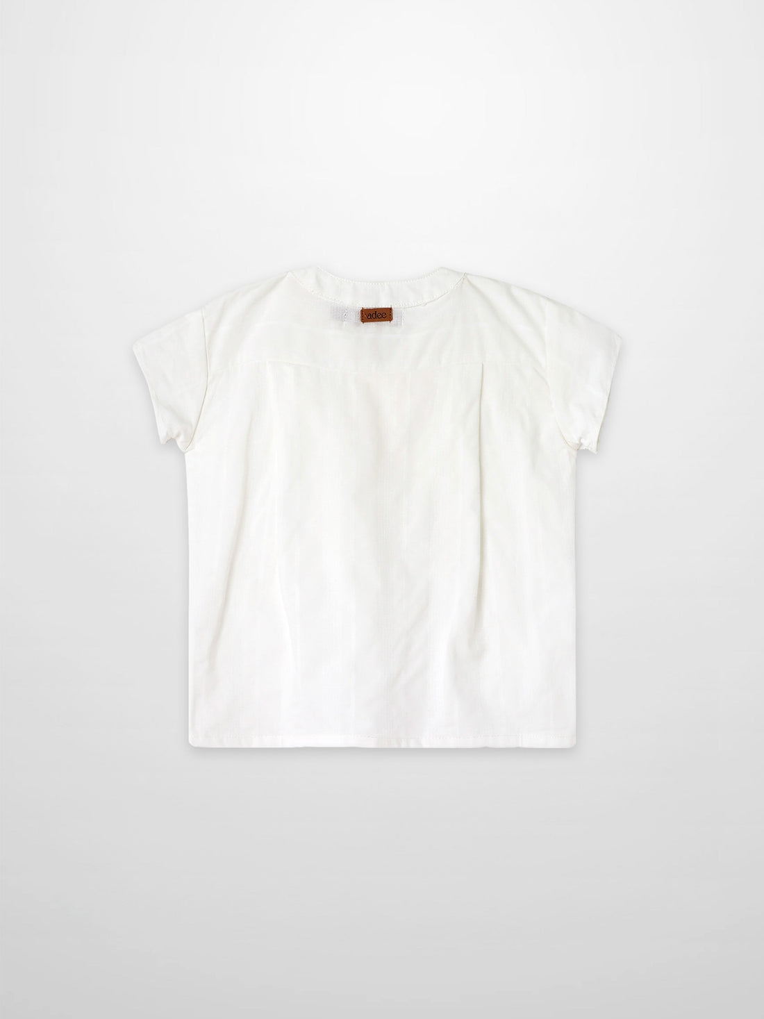 Textured White Cotton Shirt