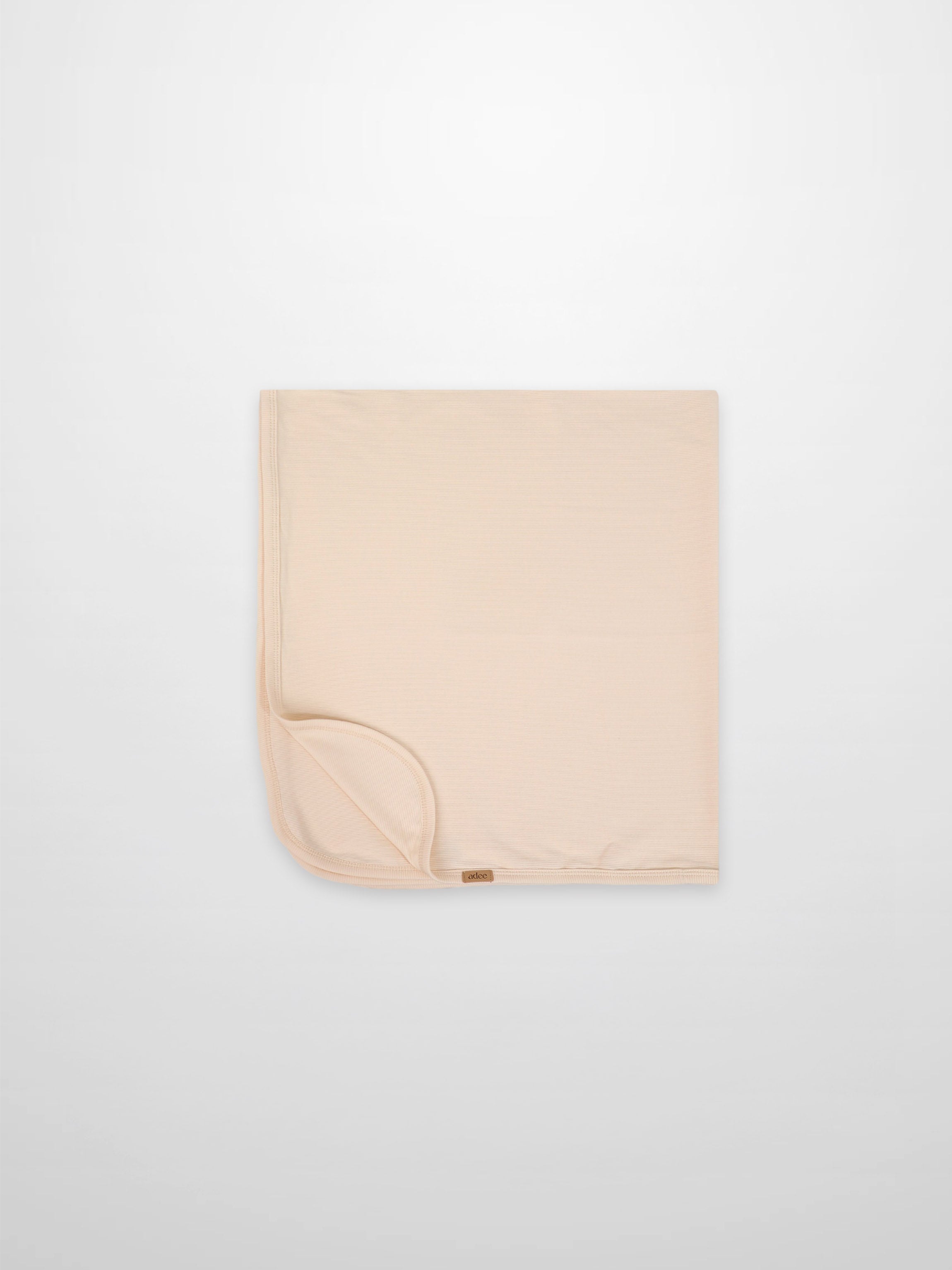 Thin Ribbed Blanket - Cream