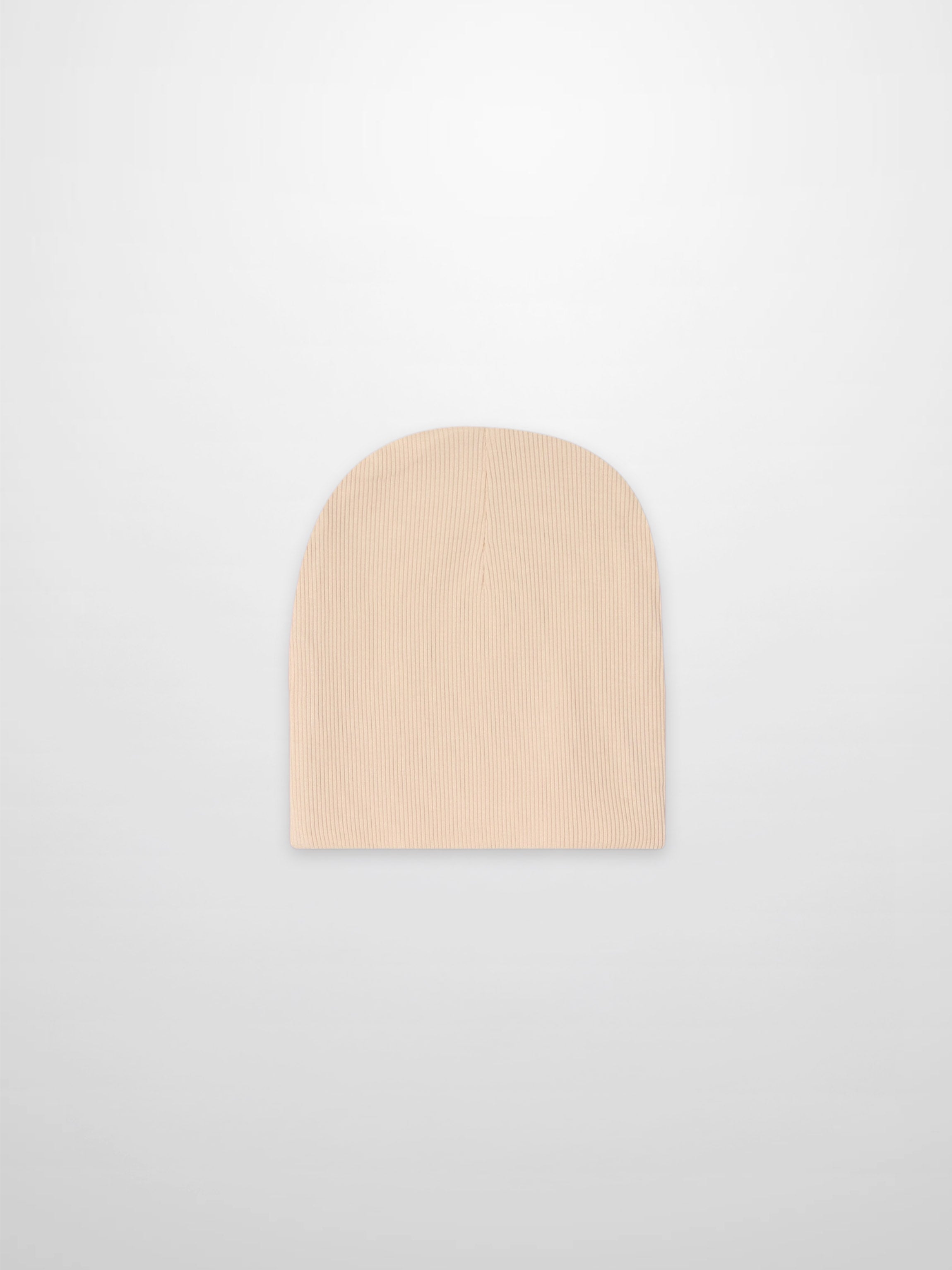 Thin Ribbed Beanie - Tan