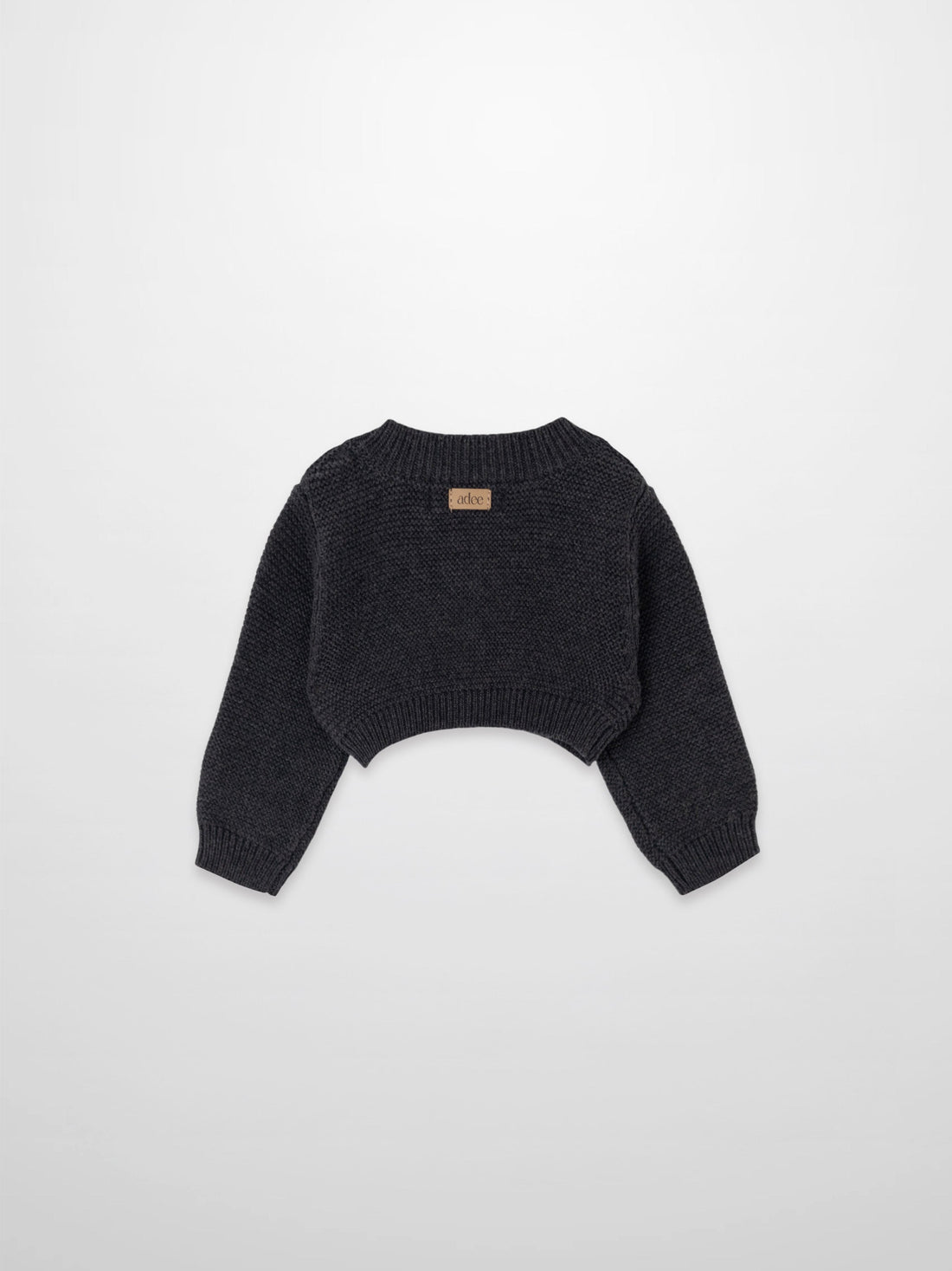 Cropped Cardigan - Heather Grey