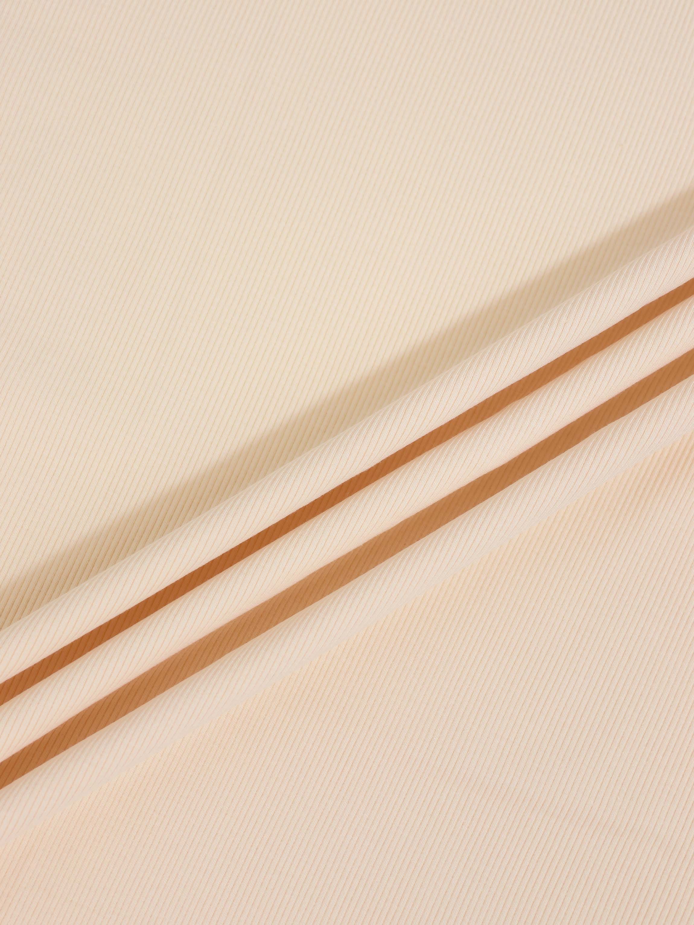Thin Ribbed Beanie - Tan