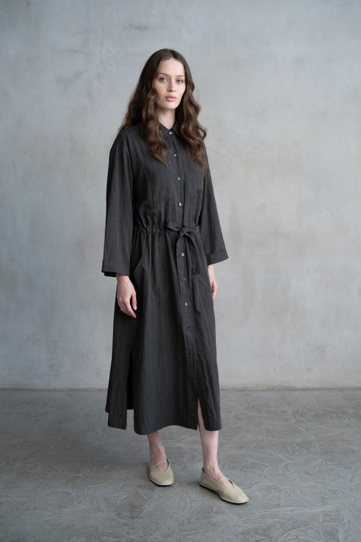 KARLIE MIDI SHIRT DRESS