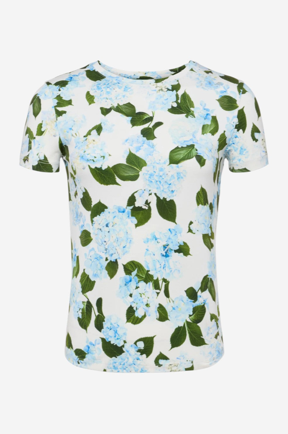Ressi Tee - Ivory/Light Blue Hydrangea