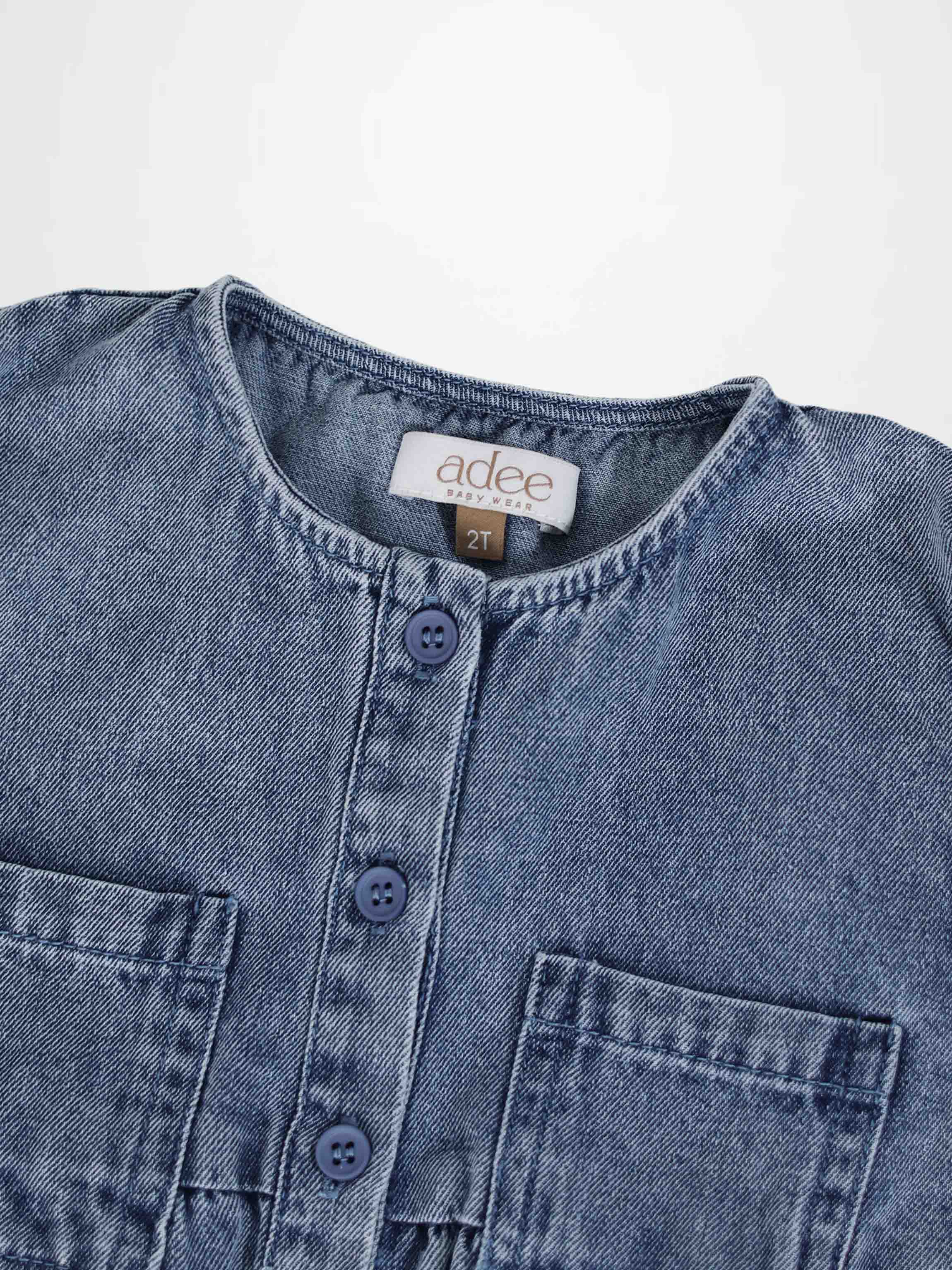 Blue Denim Romper