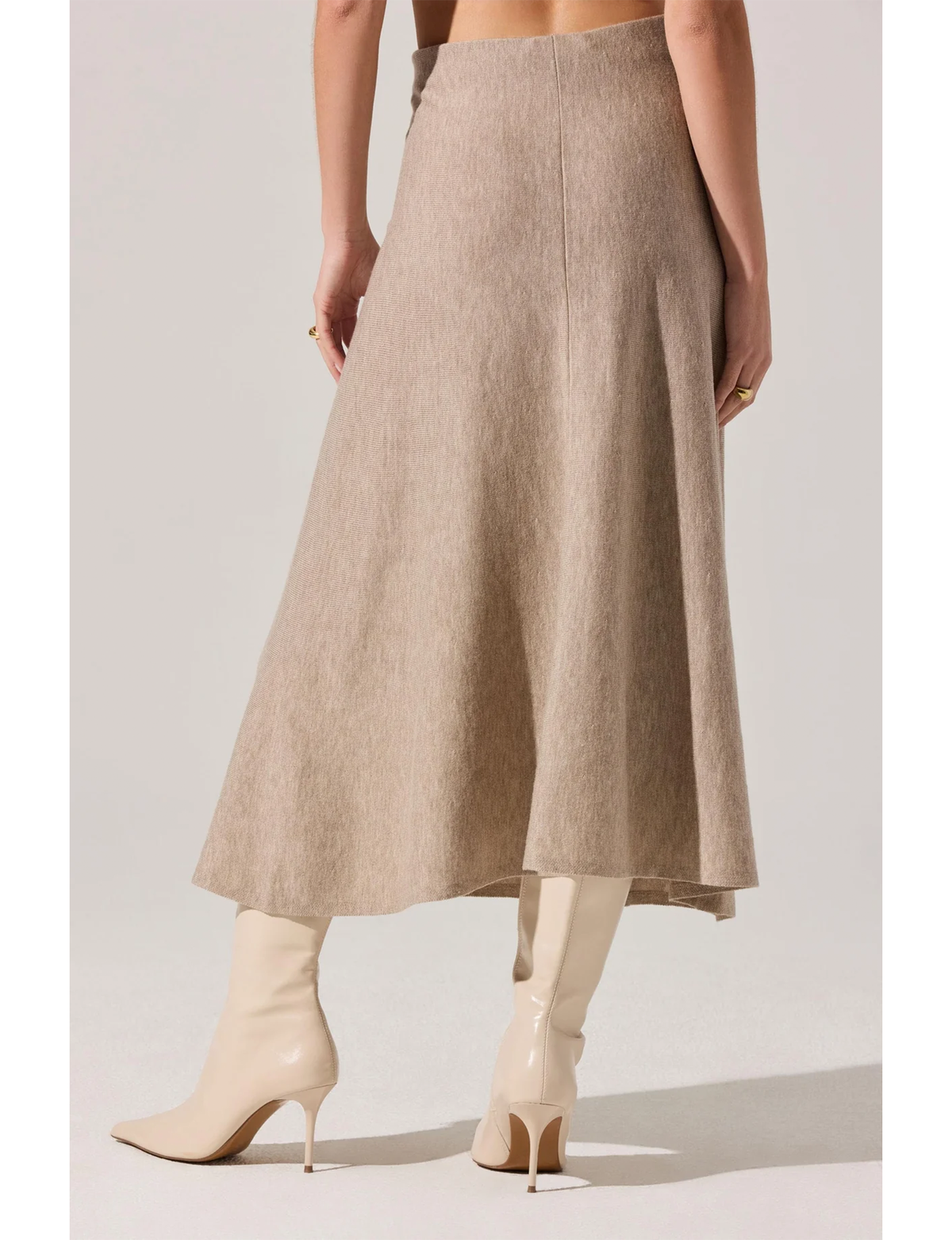 Deora Sweater Skirt, Taupe