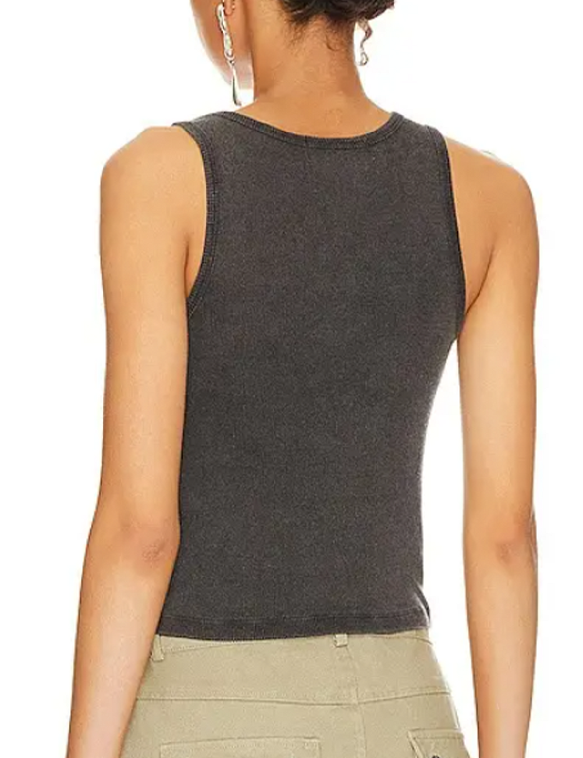 Los Angeles Rib Tank, Black/Snow