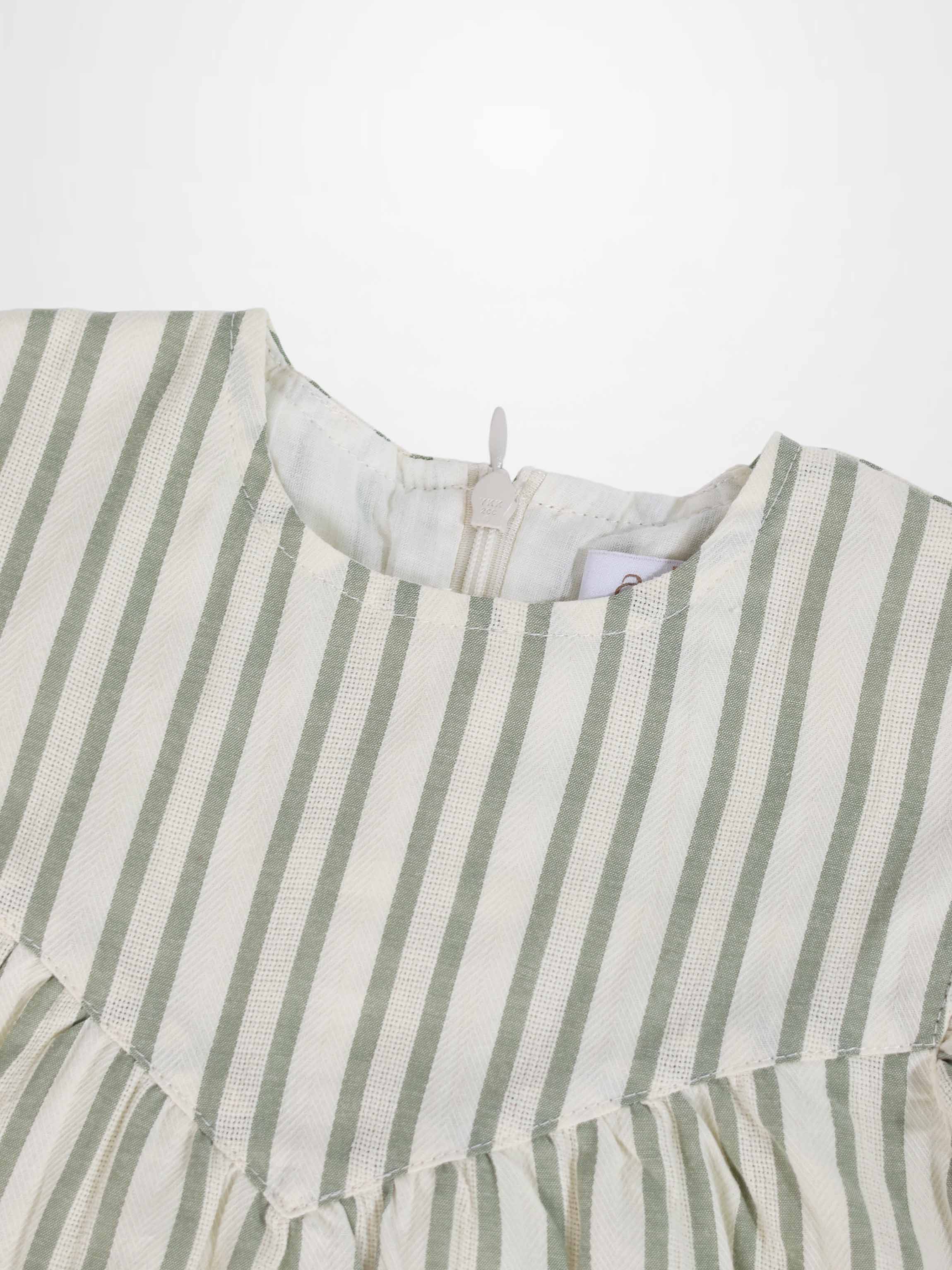 Green Striped Dress
