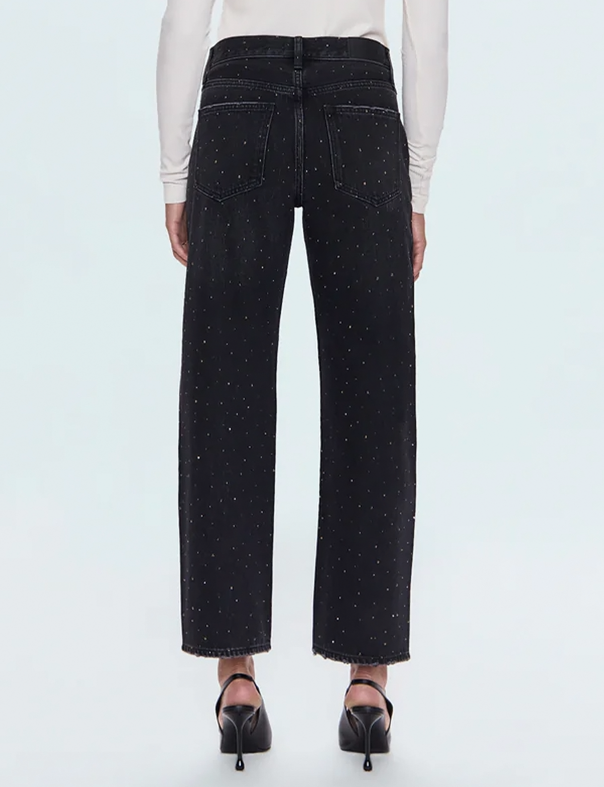 Lexi Relaxed Straight Jeans, Silver Screen