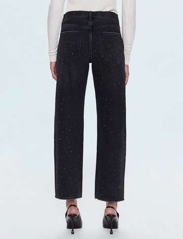 Lexi Relaxed Straight Jeans, Silver Screen