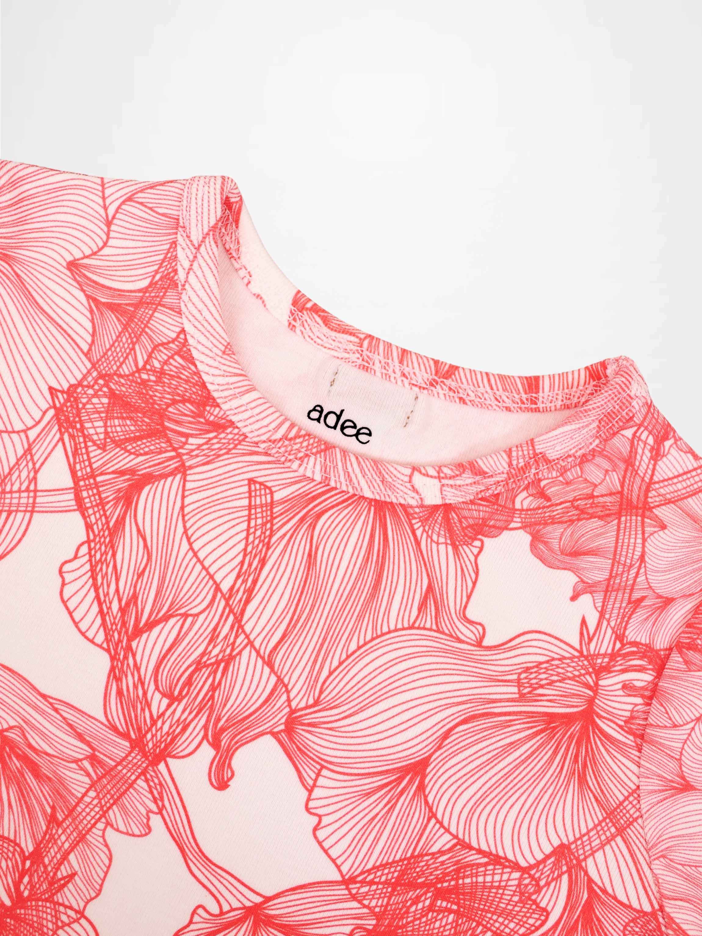 Pink Petal 3/4 Sleeve T-shirt