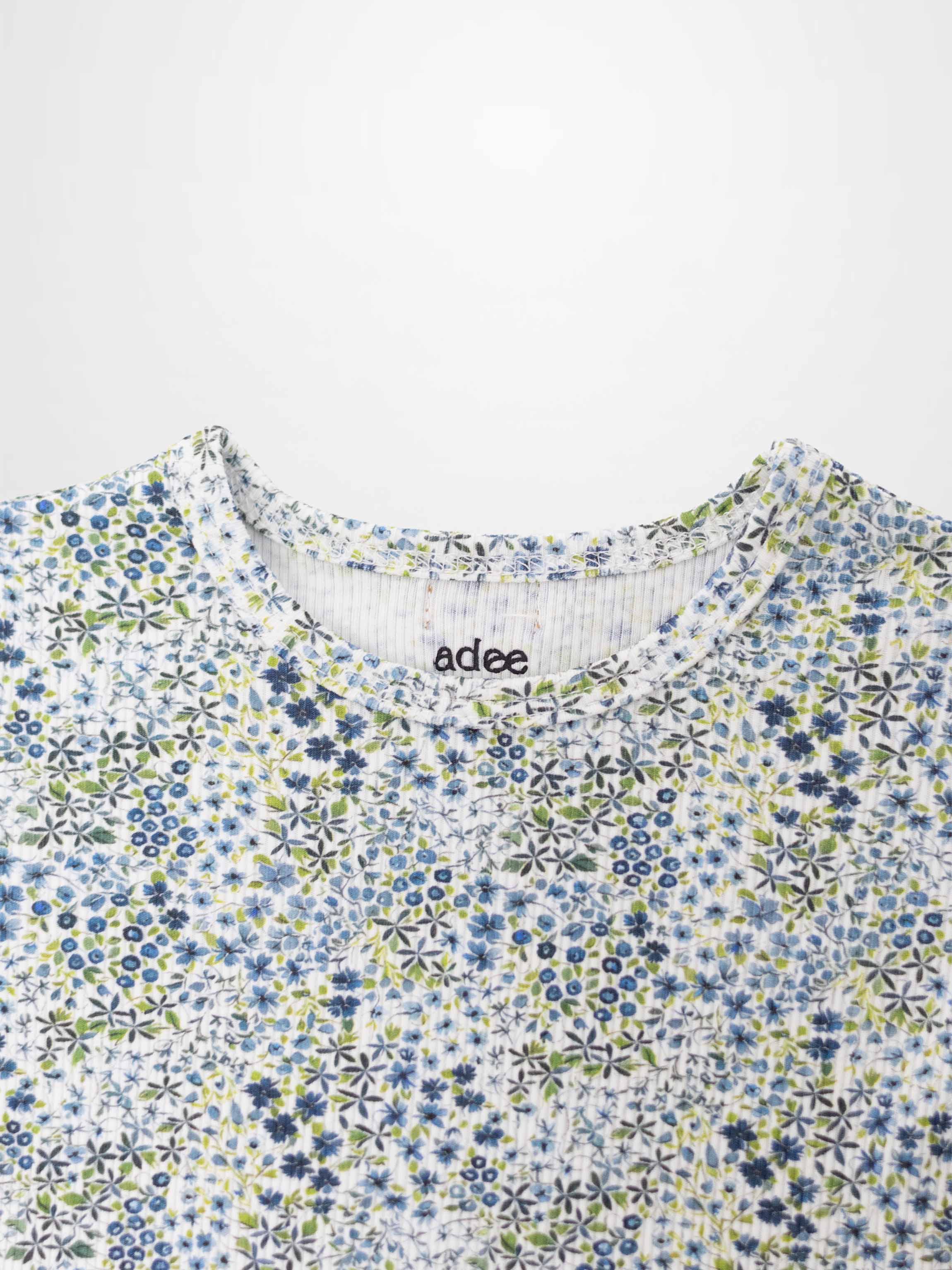 Blue Floral Pajamas