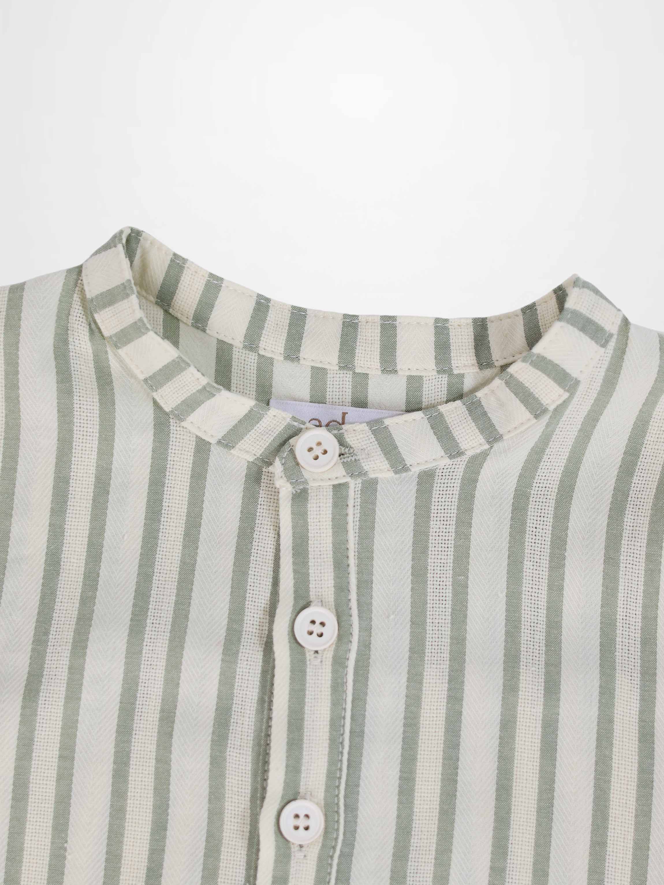 Green Striped Shirt