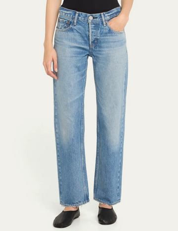 Cheval Low Rise Straight, Light Blue