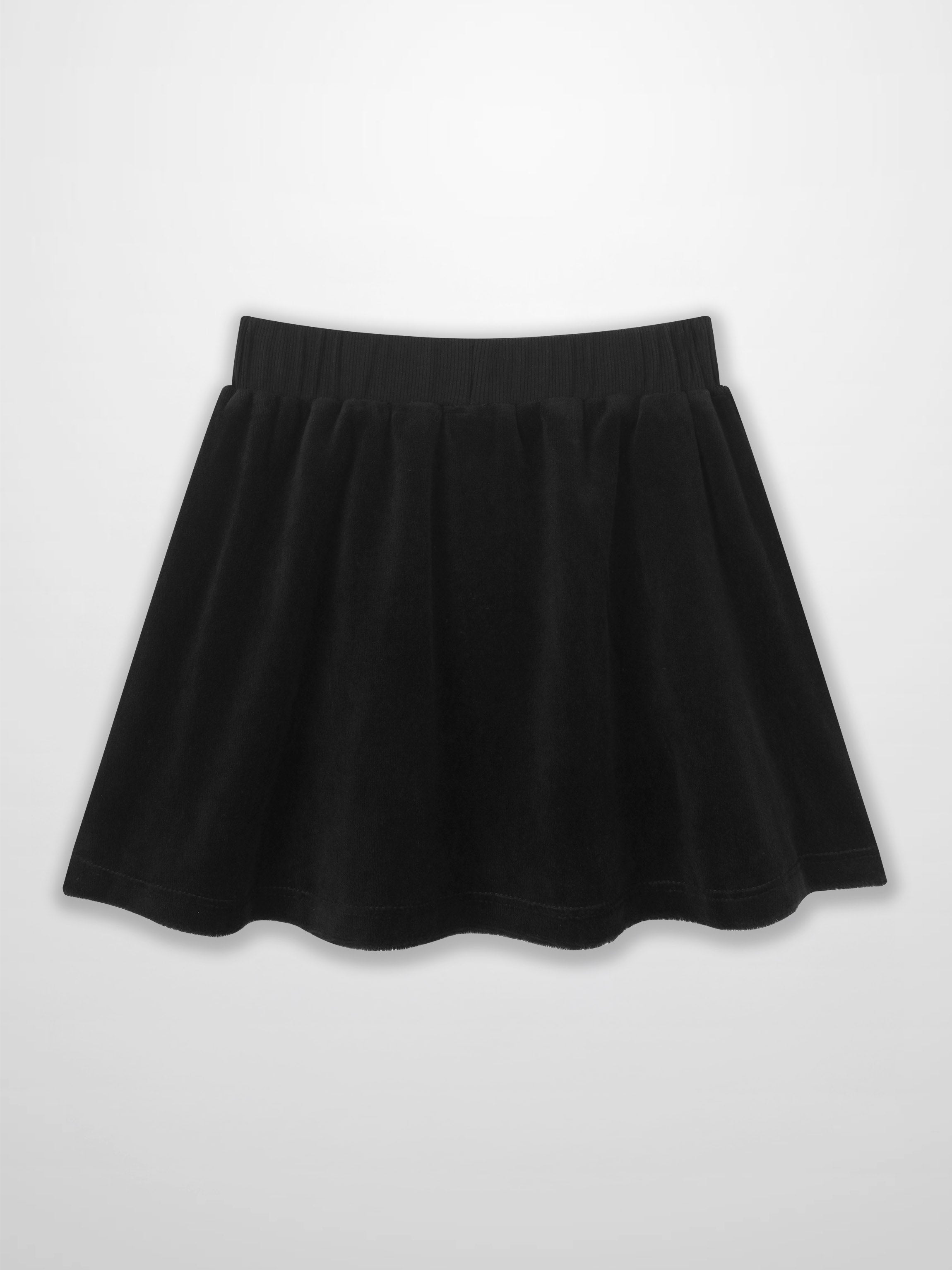 Velour Circle Skirt - Black