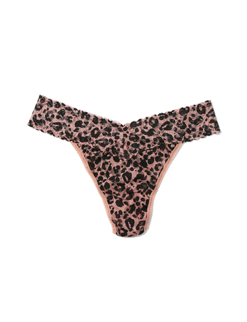 Printed Signature Lace Original Rise Thong, Walk on the Wild Side