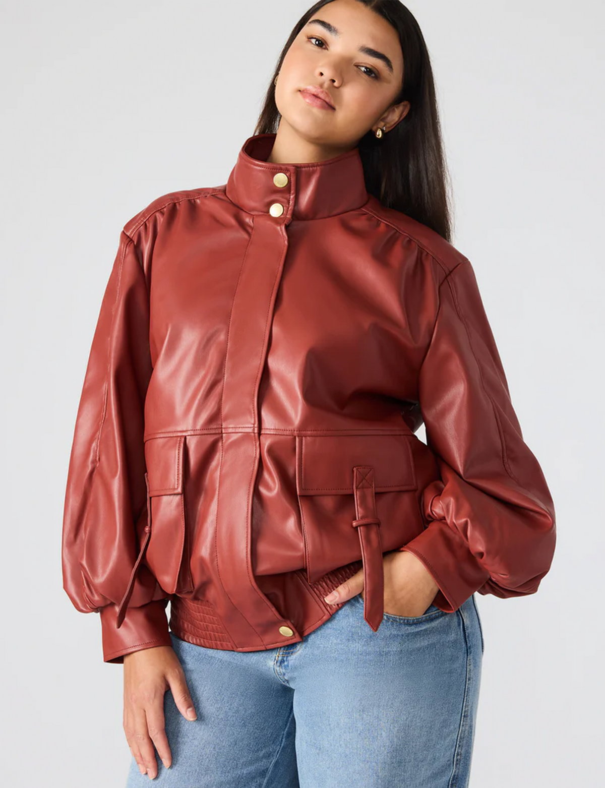 Vee Jacket, Dusty Brick