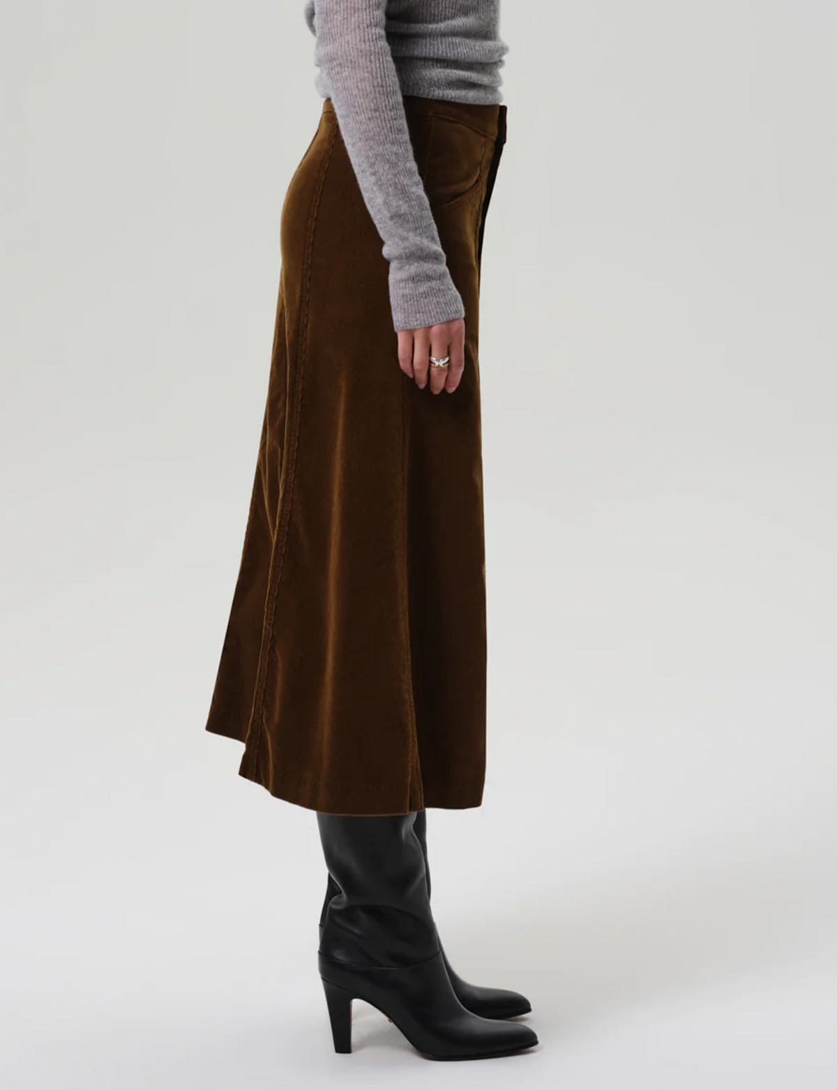 Devin A-Line Skirt, Manuka