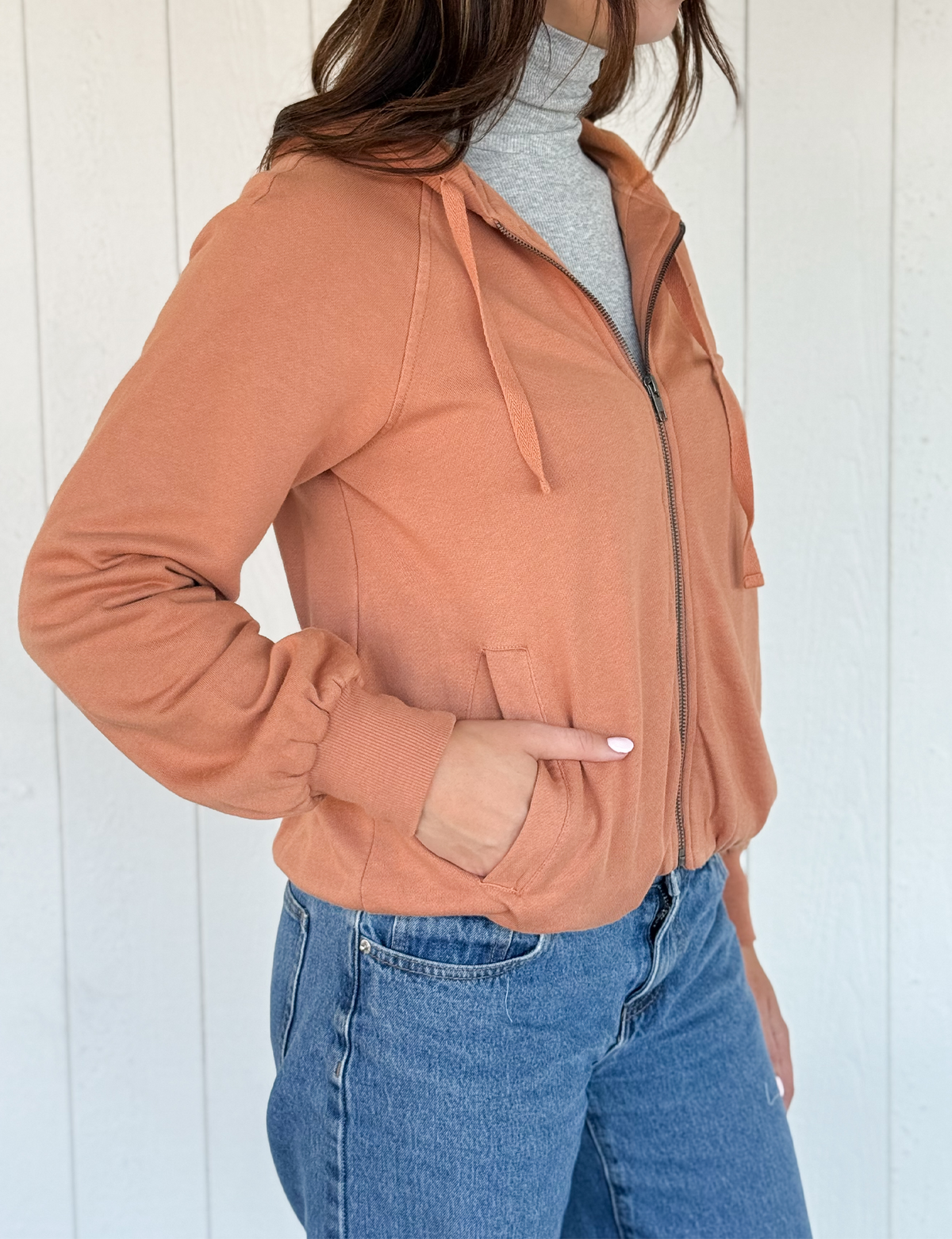 Bubble Hood Jacket, Chai