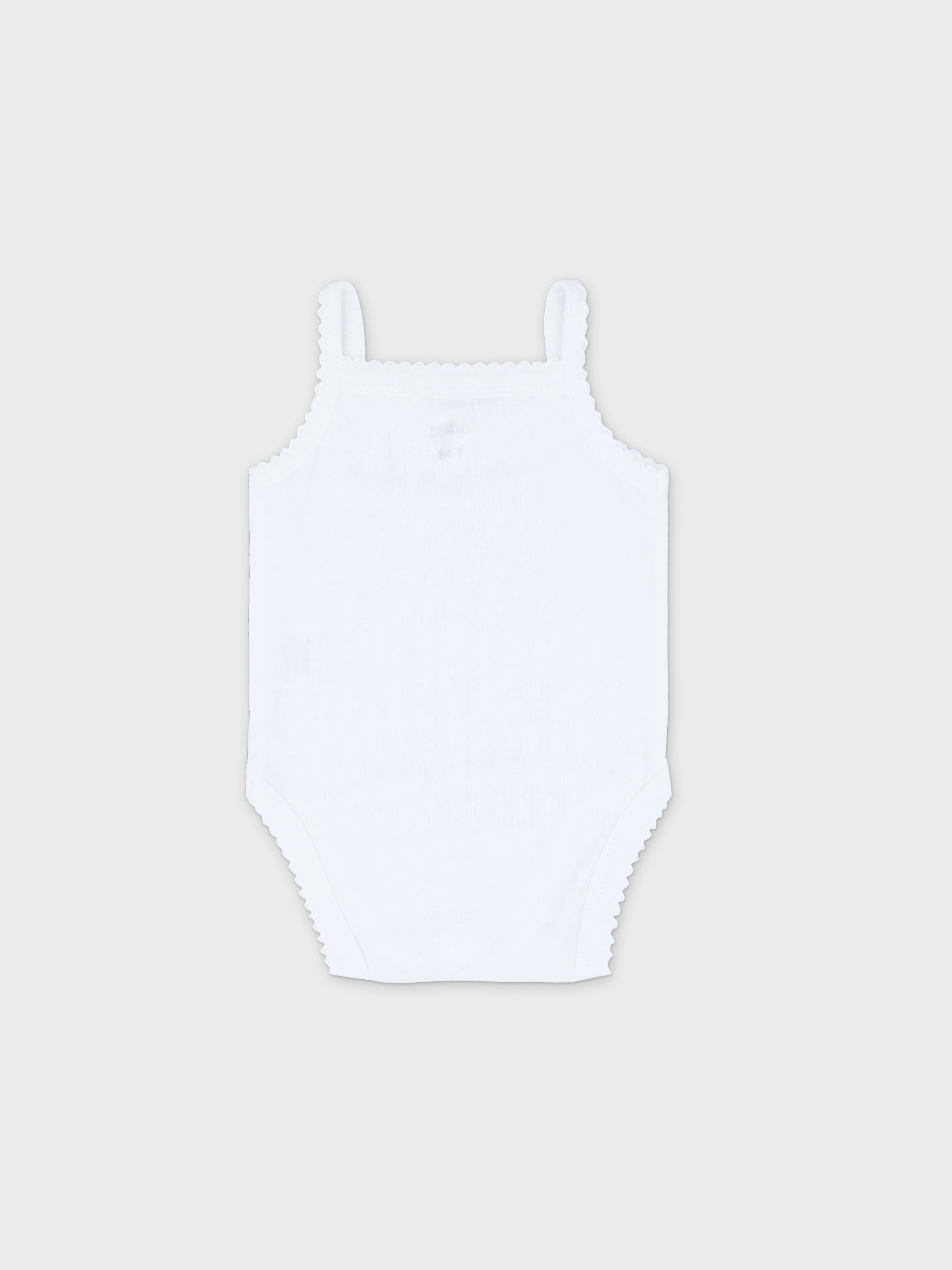 Ribbed Undershirt with Lace - 3 Pack