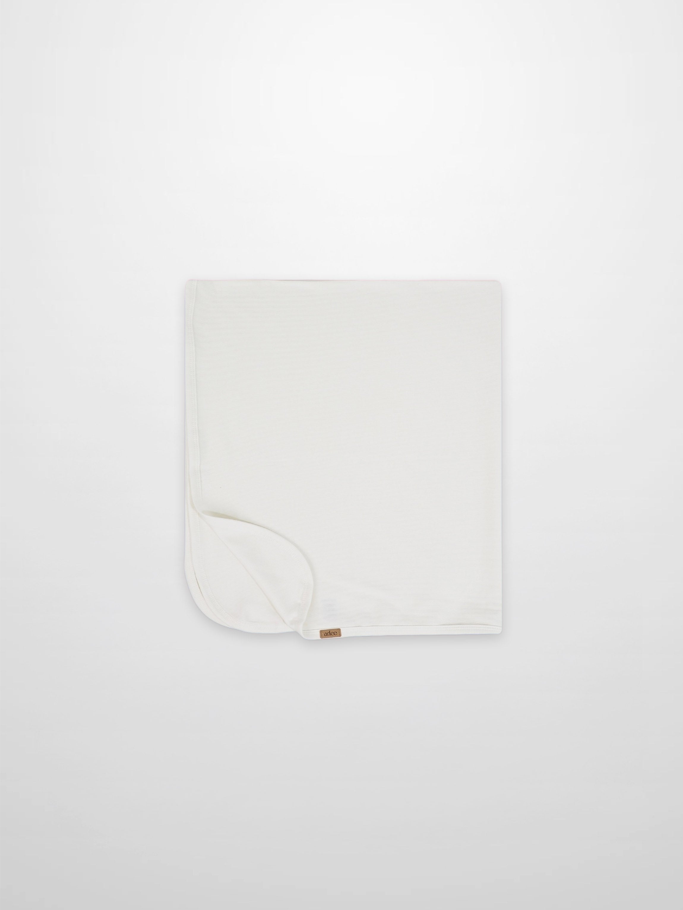 Thin Ribbed Blanket - White