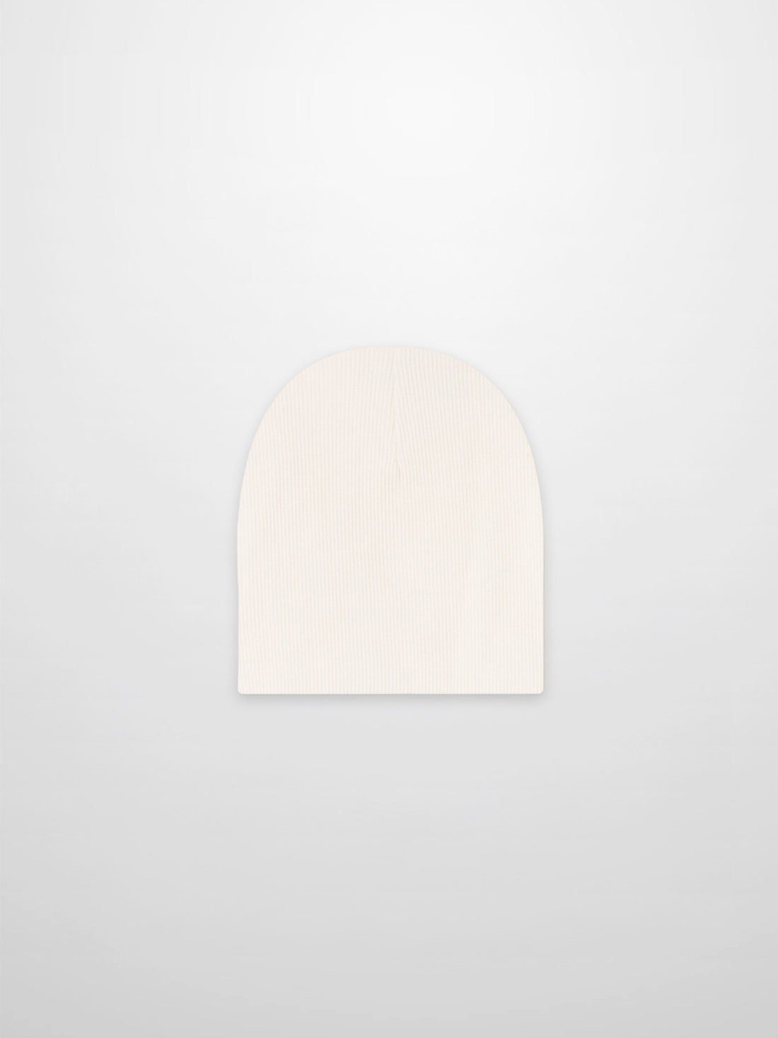 Thin Ribbed Beanie - White