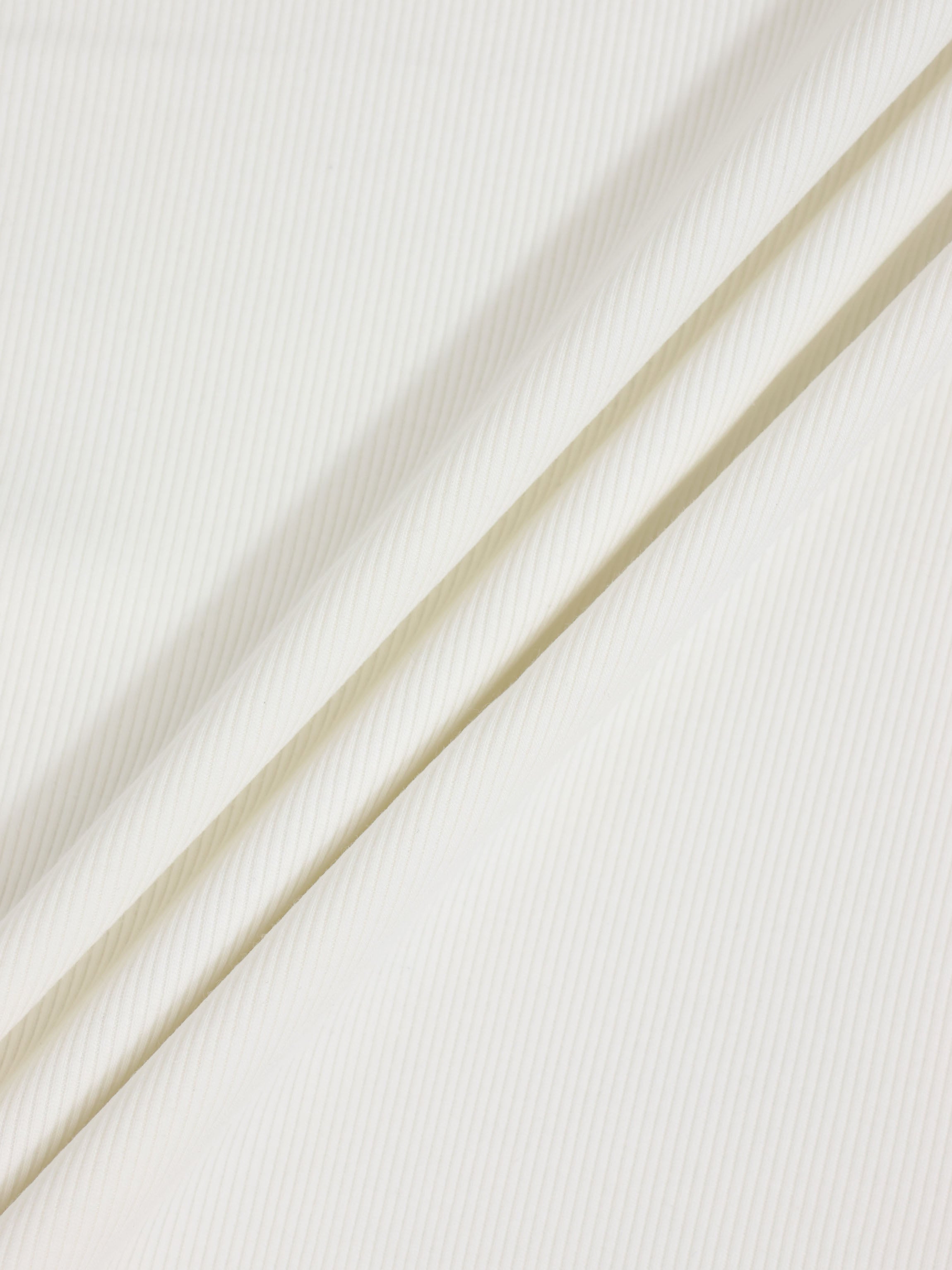 Thin Ribbed Blanket - White