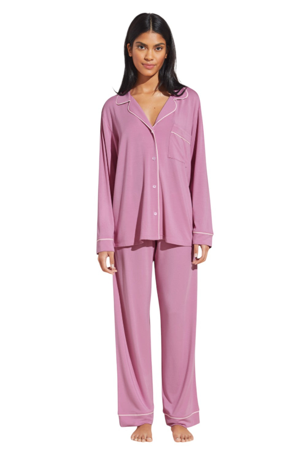 Gisele Long PJ Set - Rose Quartz/Petal Pink
