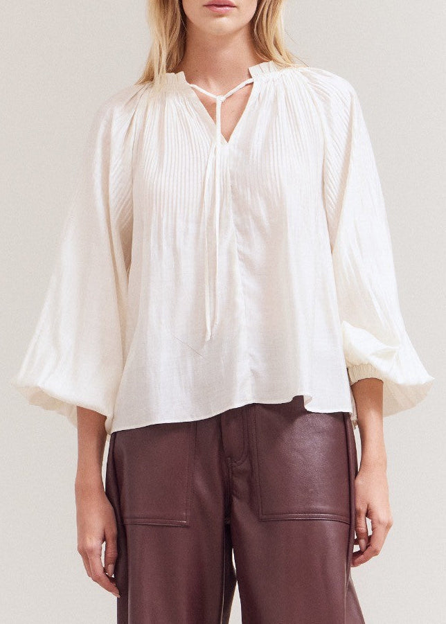 MELANIE BALLOON SLEEVE TOP